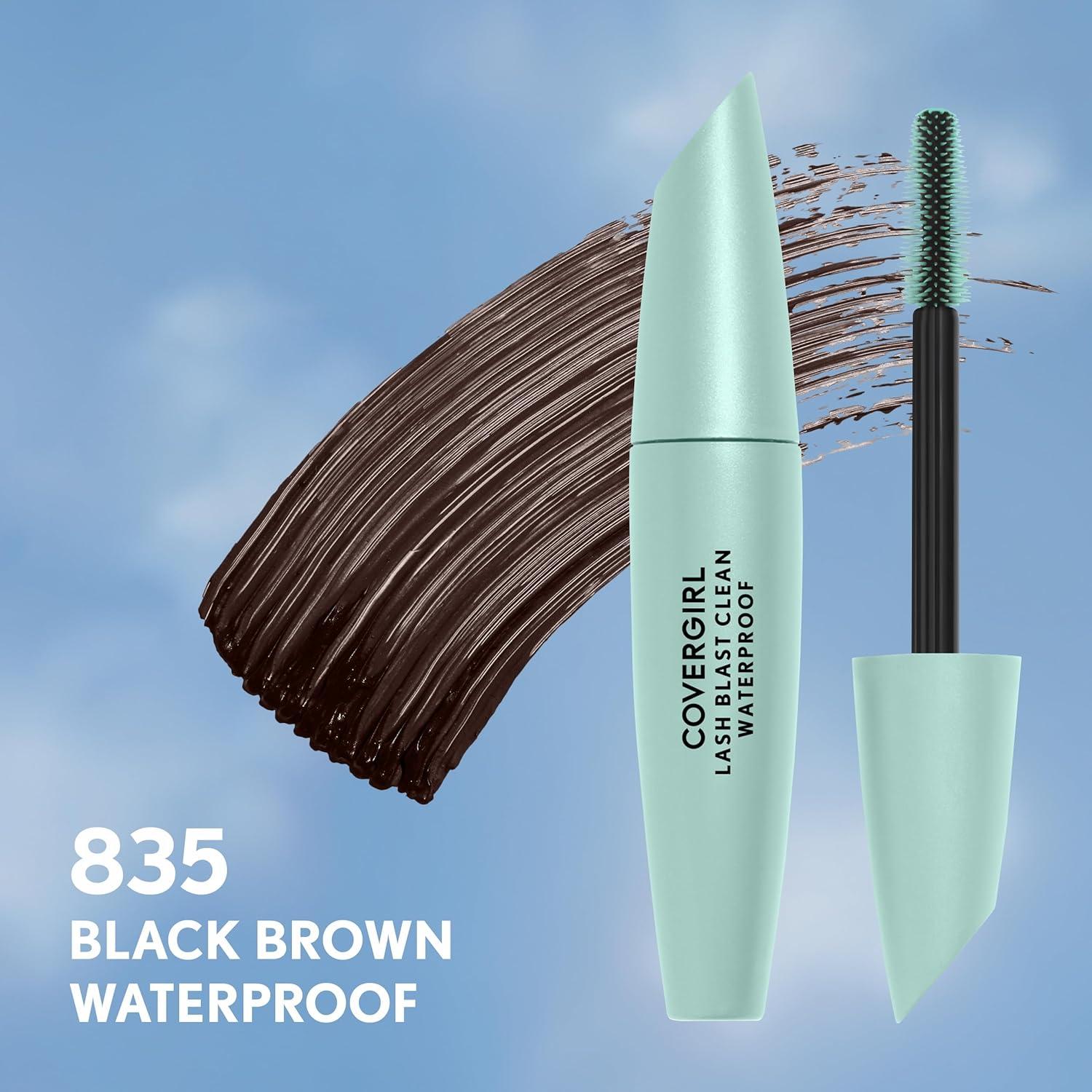 imageCoverGirl Lash Blast Clean Volume Mascara Vegan Formula Volumizing SmudgeProof Black 1 Count835 Black Brown Waterproof