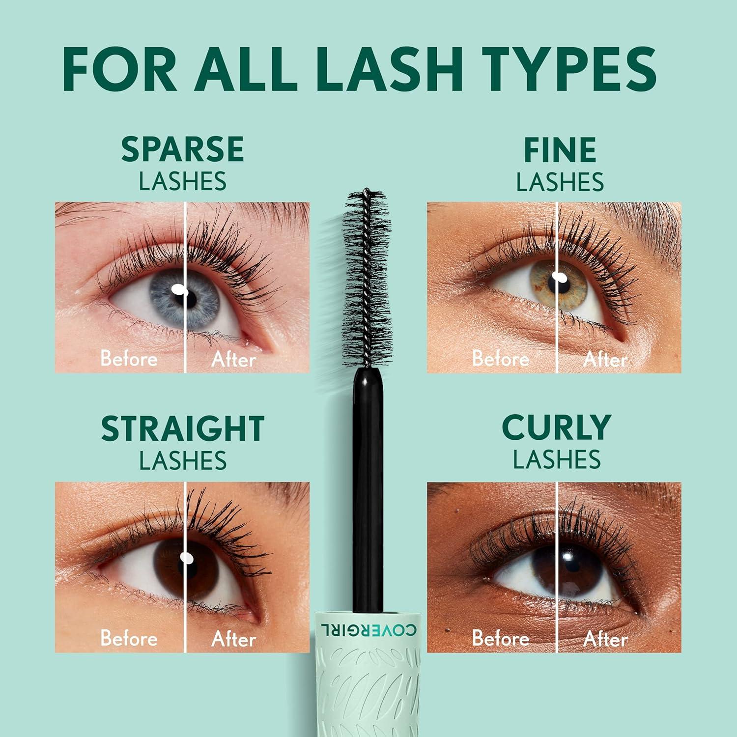 imageCoverGirl Lash Blast Cleantopia Mascara Extreme Black Frost Vegan Volumizing Sensitive Eyes No Smudge 032oz815 Brown