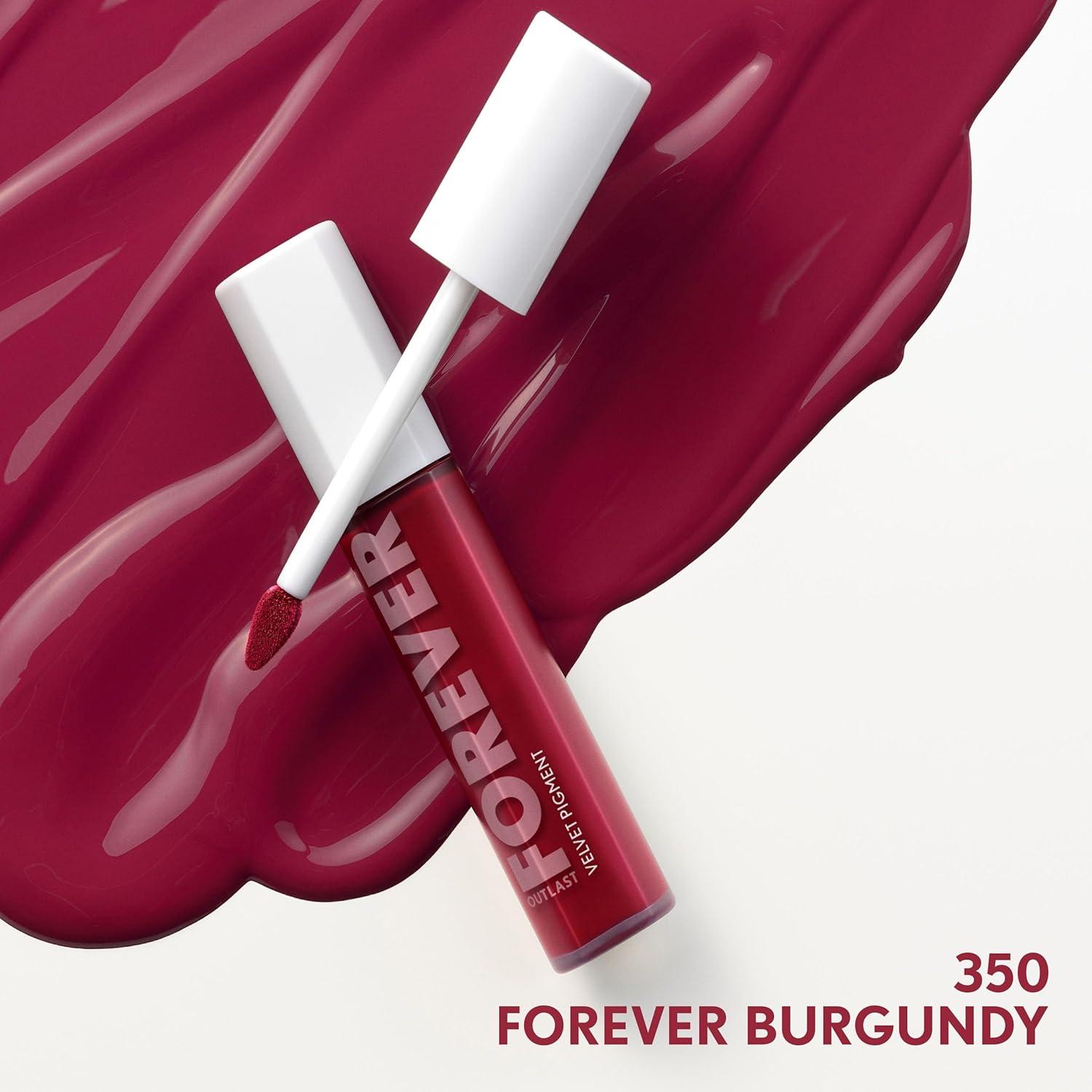 imageCoverGirl Outlast Forever Velvet Pigment 100 Roseland Matte Lipstick Vegan Formula Easy to Use Glides on Effortlessly LongLasting Perfect Color 030oz350 Forever Burgundy