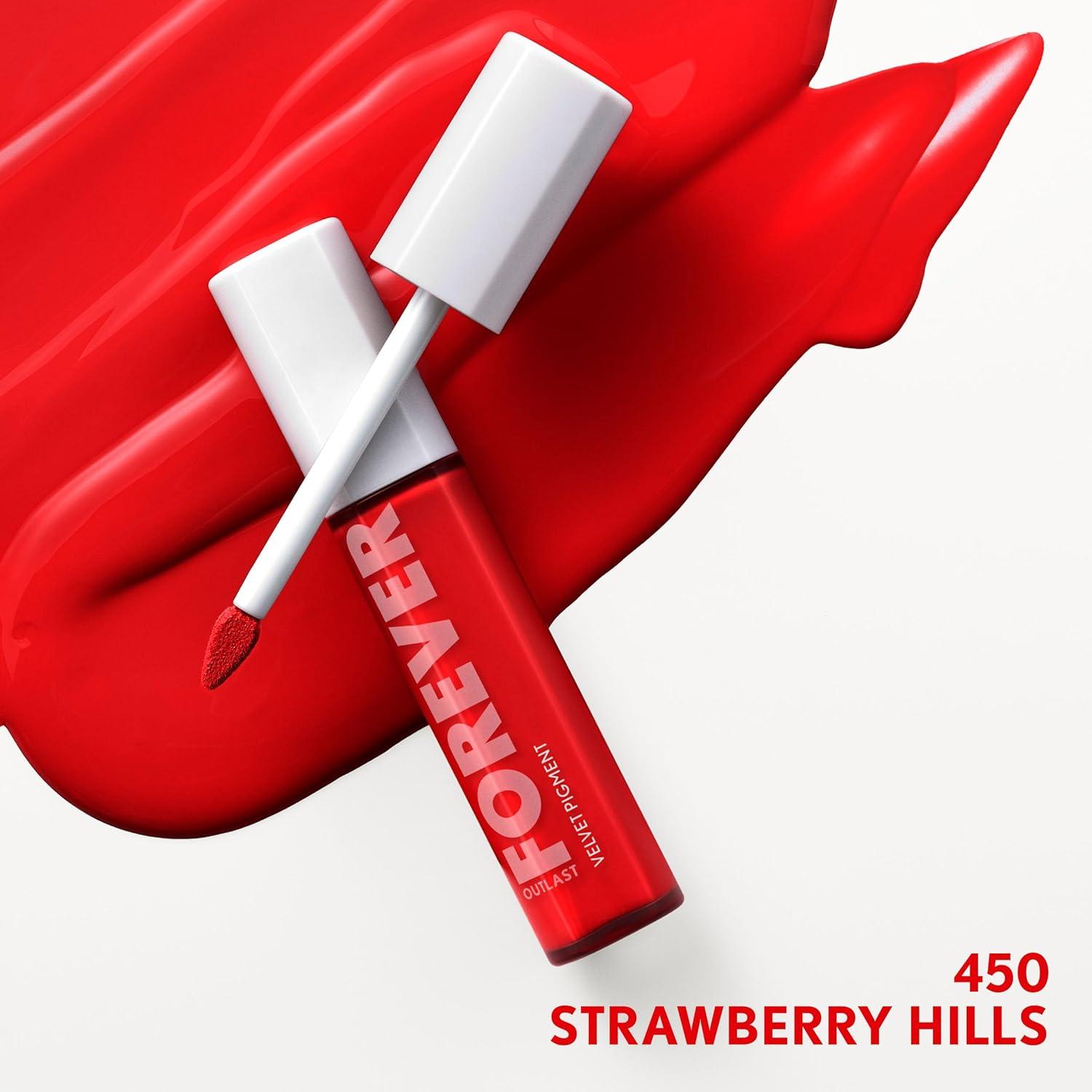 imageCoverGirl Outlast Forever Velvet Pigment 100 Roseland Matte Lipstick Vegan Formula Easy to Use Glides on Effortlessly LongLasting Perfect Color 030oz450 Strawberry Hills