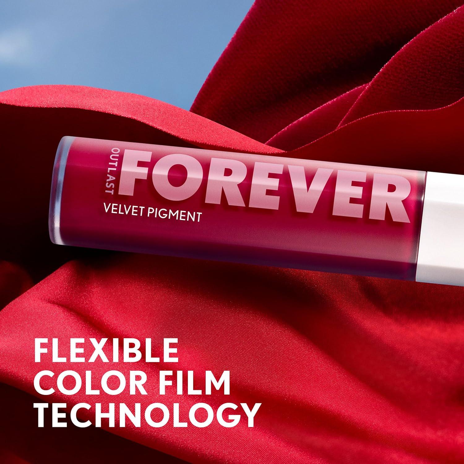 imageCoverGirl Outlast Forever Velvet Pigment 100 Roseland Matte Lipstick Vegan Formula Easy to Use Glides on Effortlessly LongLasting Perfect Color 030oz450 Strawberry Hills
