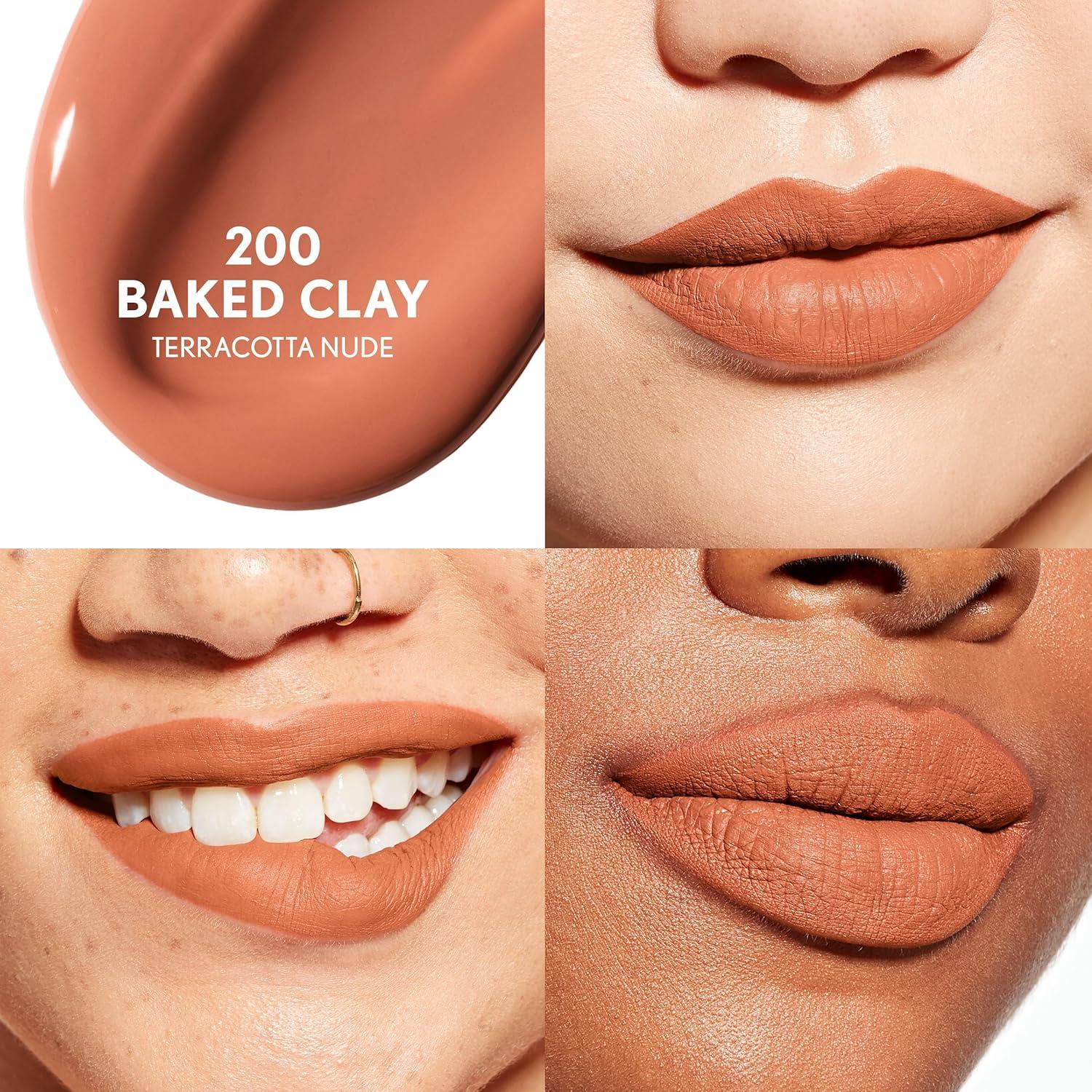 imageCoverGirl Outlast Forever Velvet Pigment 150 Cloud Nude Matte Lipstick Vegan Formula Easy to Use Glides on Effortlessly LongLasting Perfect Color 030oz200 Baked Clay