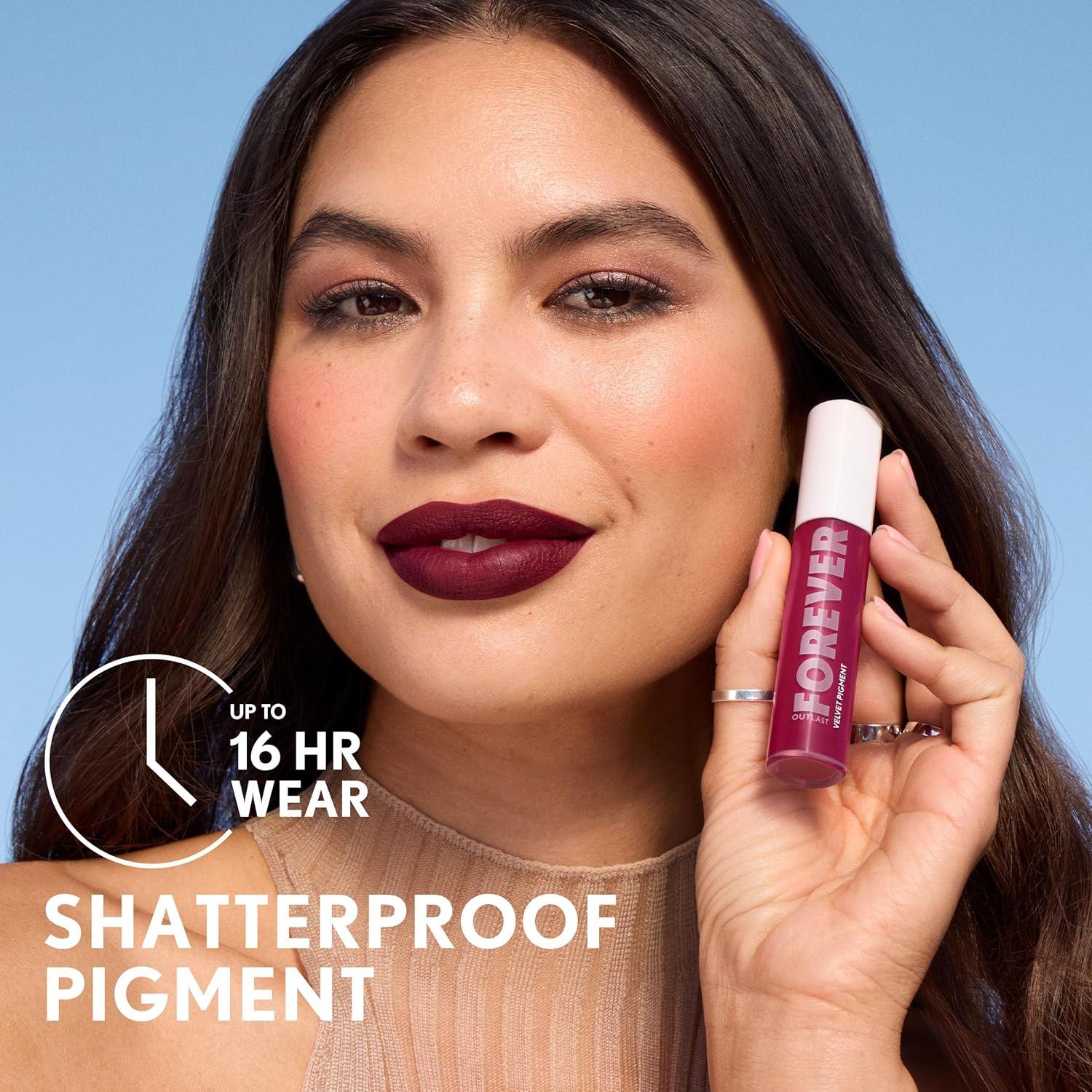 imageCoverGirl Outlast Forever Velvet Pigment 150 Cloud Nude Matte Lipstick Vegan Formula Easy to Use Glides on Effortlessly LongLasting Perfect Color 030oz200 Baked Clay