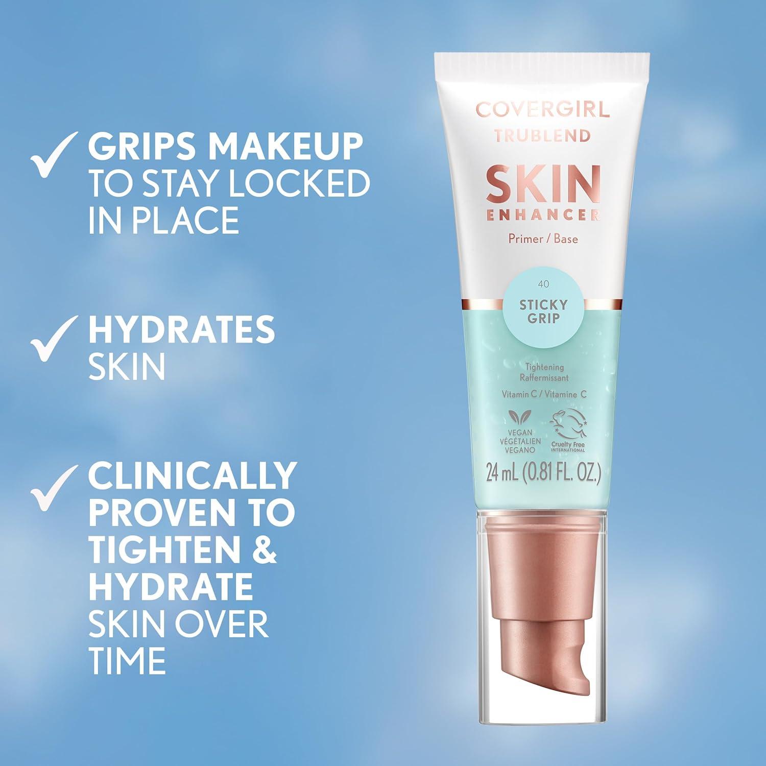 imageCoverGirl TruBlend Skin Enhancer Plush Plump Primer Plumps Dry Skin Blurs Pores Hydrating Brightening Lasts All Day 081ozSticky Grip