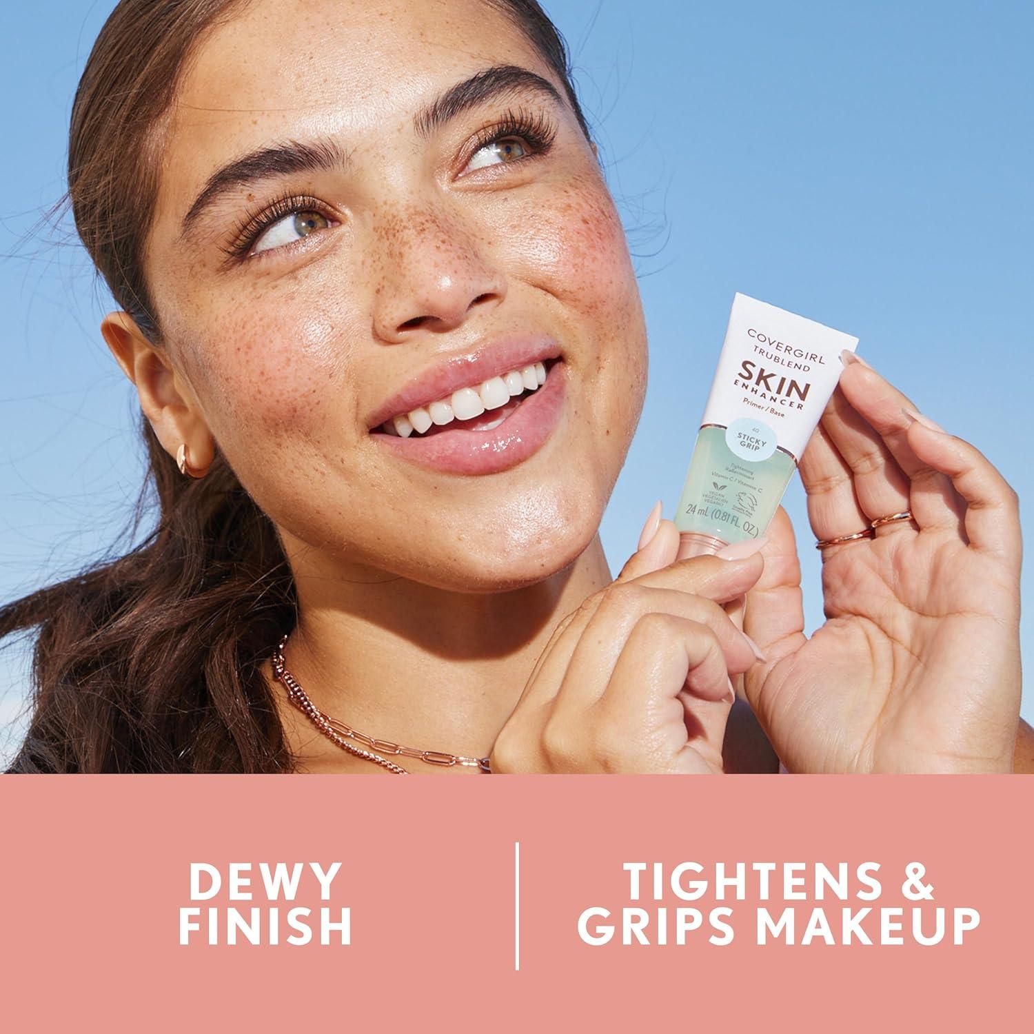 imageCoverGirl TruBlend Skin Enhancer Plush Plump Primer Plumps Dry Skin Blurs Pores Hydrating Brightening Lasts All Day 081ozSticky Grip