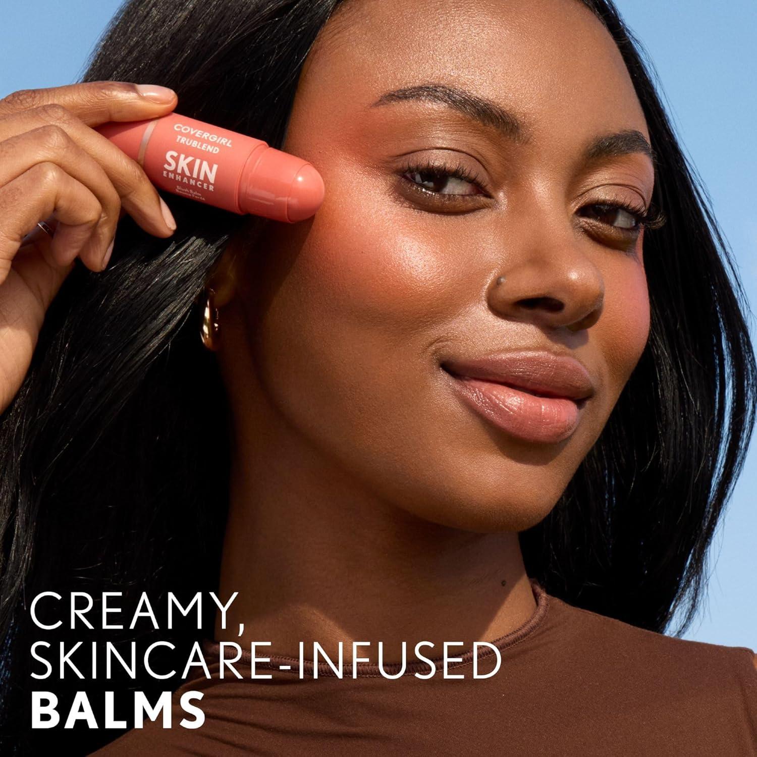 imageCoverGirl Trublend Skin Enhancer Highlighter Balm Stick 310 Moonlight Vegan Formula Easy to Use Glides on Effortlessly NonGreasy Doesnt Crease 021oz140 Carved Contour