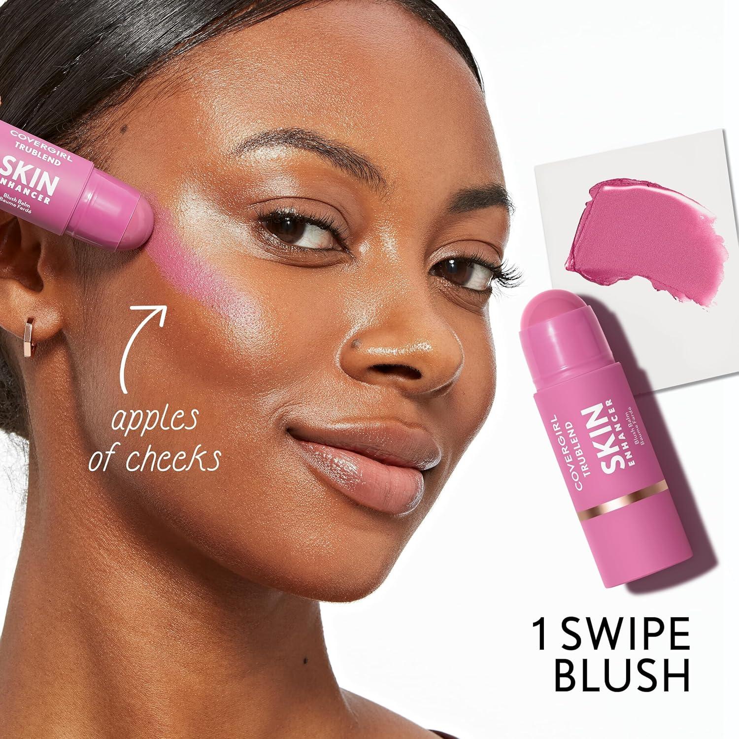 imageCoverGirl Trublend Skin Enhancer Highlighter Balm Stick 310 Moonlight Vegan Formula Easy to Use Glides on Effortlessly NonGreasy Doesnt Crease 021oz245 Toasted Chai