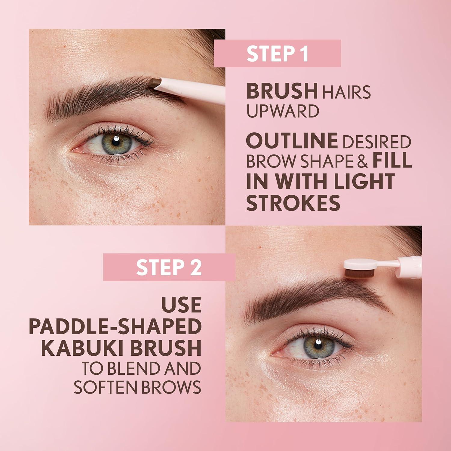 imageCovergirl Clean Fresh Brow Filler Pomade 200 Blonde Eyebrow Pencil UltraPrecise Tip Creamy Formula Highly Pigmented Soft Matte Finish Vegan Formula 0007ozDark Brown