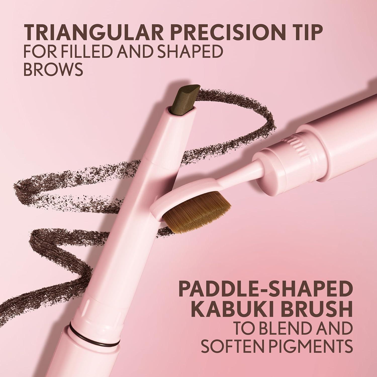 imageCovergirl Clean Fresh Brow Filler Pomade 200 Blonde Eyebrow Pencil UltraPrecise Tip Creamy Formula Highly Pigmented Soft Matte Finish Vegan Formula 0007ozAuburn