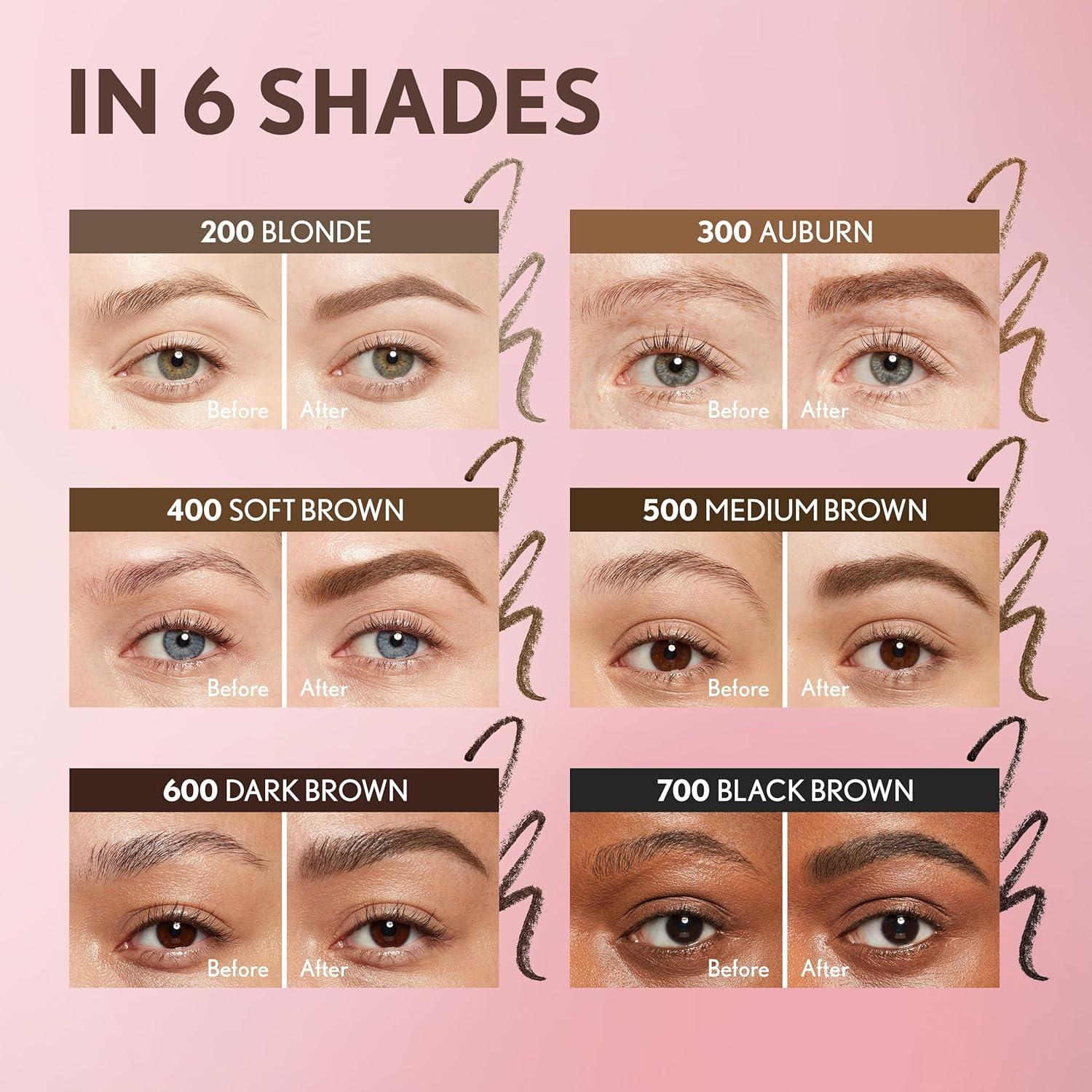 imageCovergirl Clean Fresh Brow Filler Pomade 200 Blonde Eyebrow Pencil UltraPrecise Tip Creamy Formula Highly Pigmented Soft Matte Finish Vegan Formula 0007ozDark Brown
