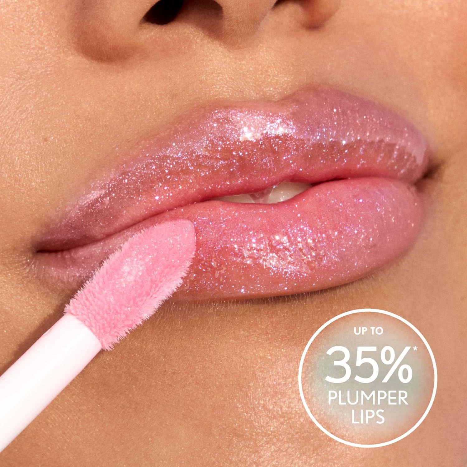 imageCovergirl Clean Fresh Yummy Plumper Lip Gloss 800 Minter Is Coming Plumper Gloss Shiny Vegan Formula Easy to Apply Minty Flavor 033ozPlumper 700 Love At Frost Sight