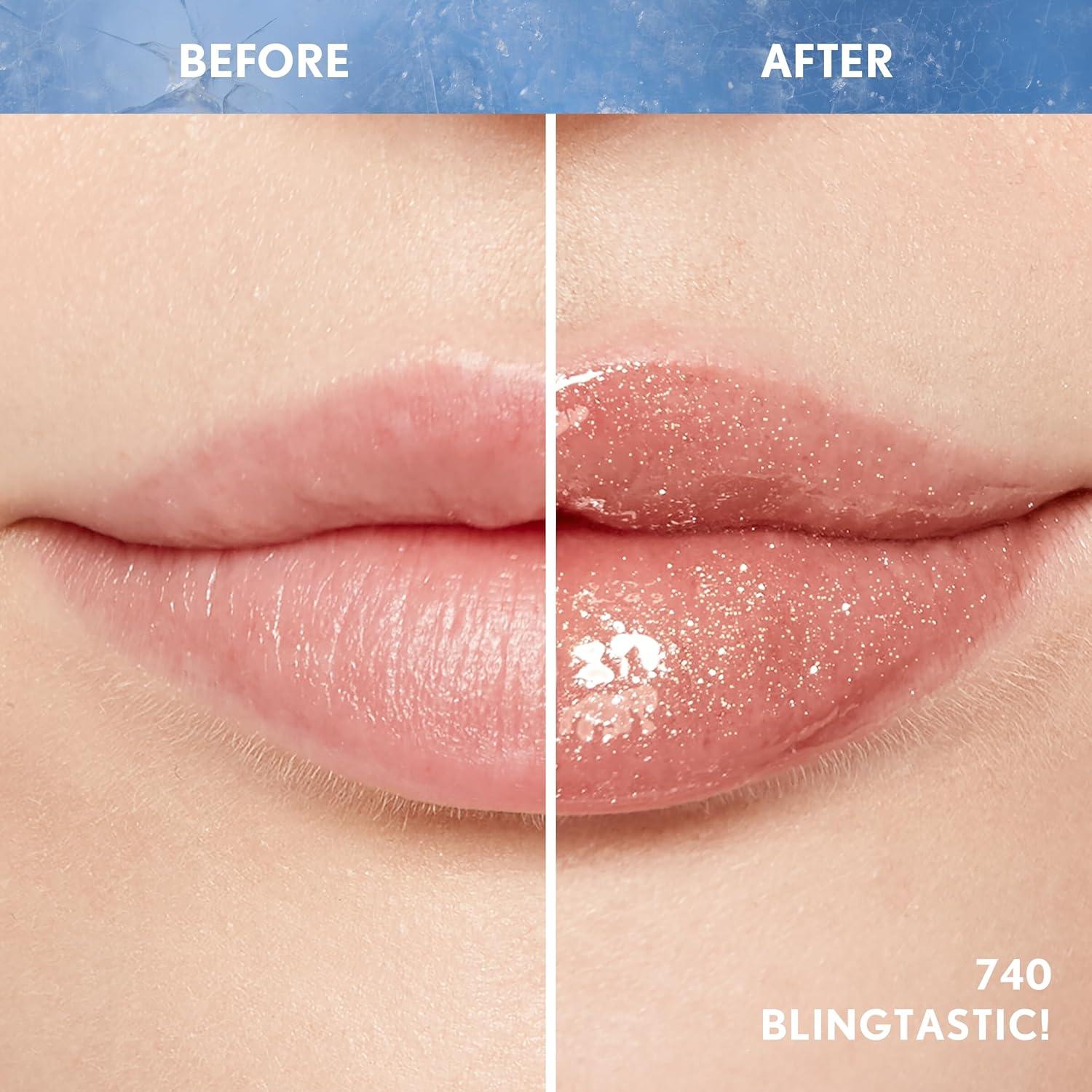 imageCovergirl Clean Fresh Yummy Plumper Lip Gloss 800 Minter Is Coming Plumper Gloss Shiny Vegan Formula Easy to Apply Minty Flavor 033ozPlumper 740 Blingtastic