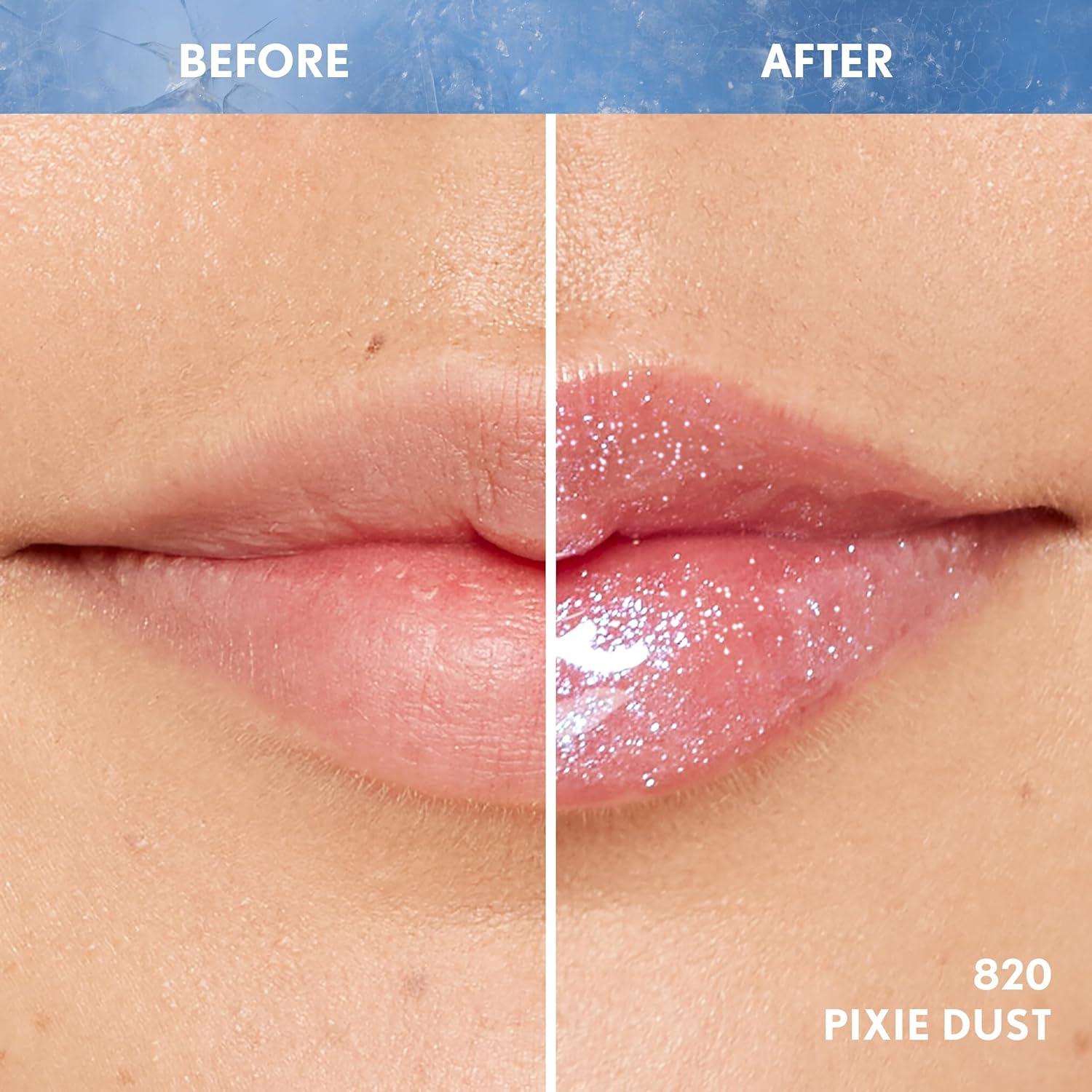 imageCovergirl Clean Fresh Yummy Plumper Lip Gloss 800 Minter Is Coming Plumper Gloss Shiny Vegan Formula Easy to Apply Minty Flavor 033ozPlumper 820 Pixie Dust