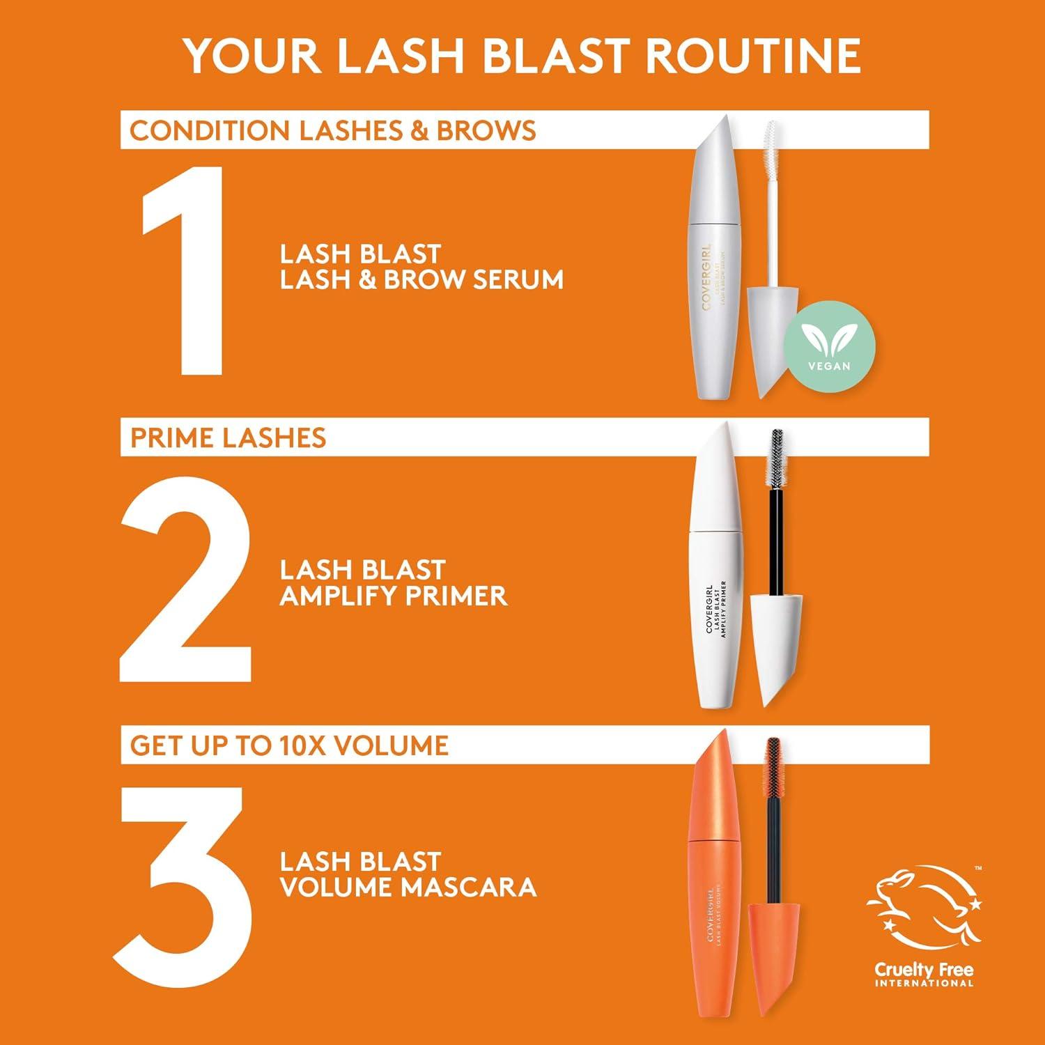 imageCovergirl Lash Blast Volume Mascara Very Black830 Black Waterproof