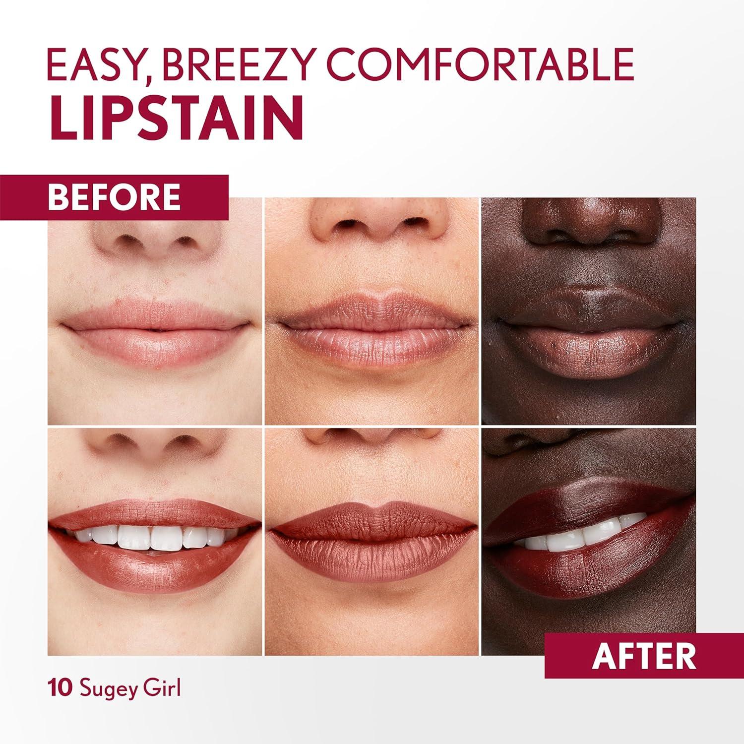 imageCovergirl Outlast 05 AllStar Lipstain Smooth Application Precise PenLike Tip TransferProof Satin Stained Finish Vegan Formula 006oz10 Sugey Girl