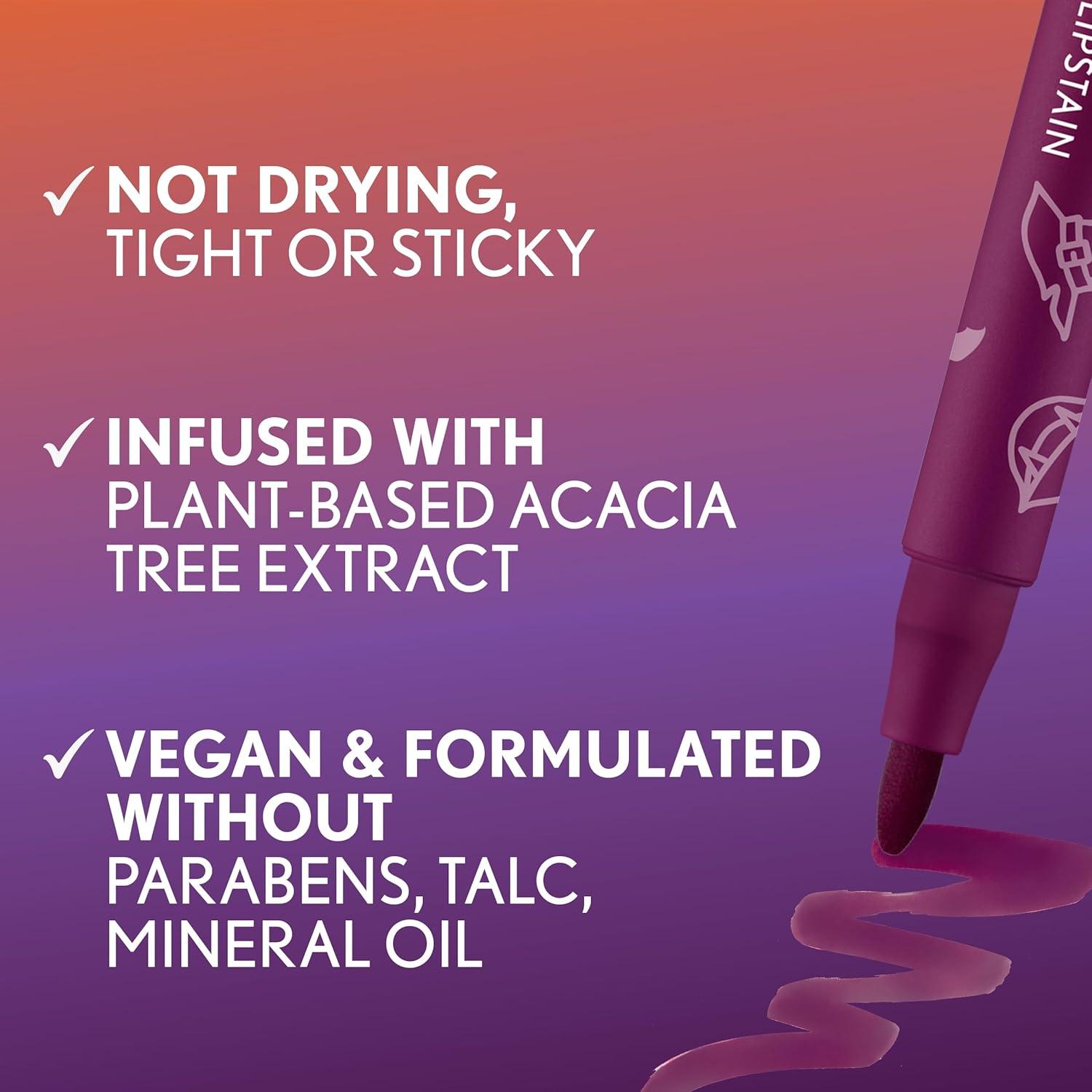 imageCovergirl Outlast 05 AllStar Lipstain Smooth Application Precise PenLike Tip TransferProof Satin Stained Finish Vegan Formula 006oz91 Extra Witchy