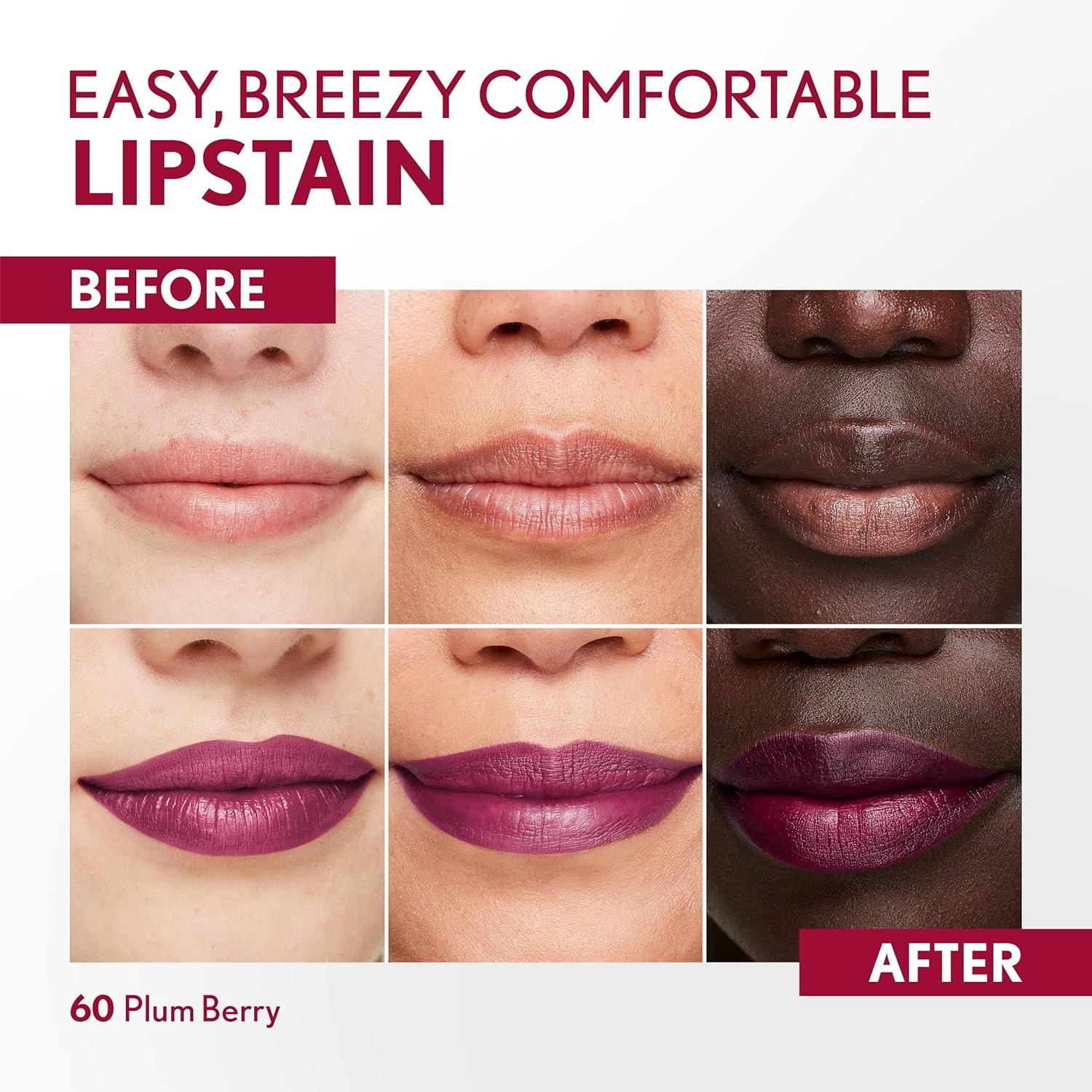 imageCovergirl Outlast 45 Brazen Raisin Lipstain Smooth Application Precise PenLike Tip TransferProof Satin Stained Finish Vegan Formula 006oz60 Plum Berry