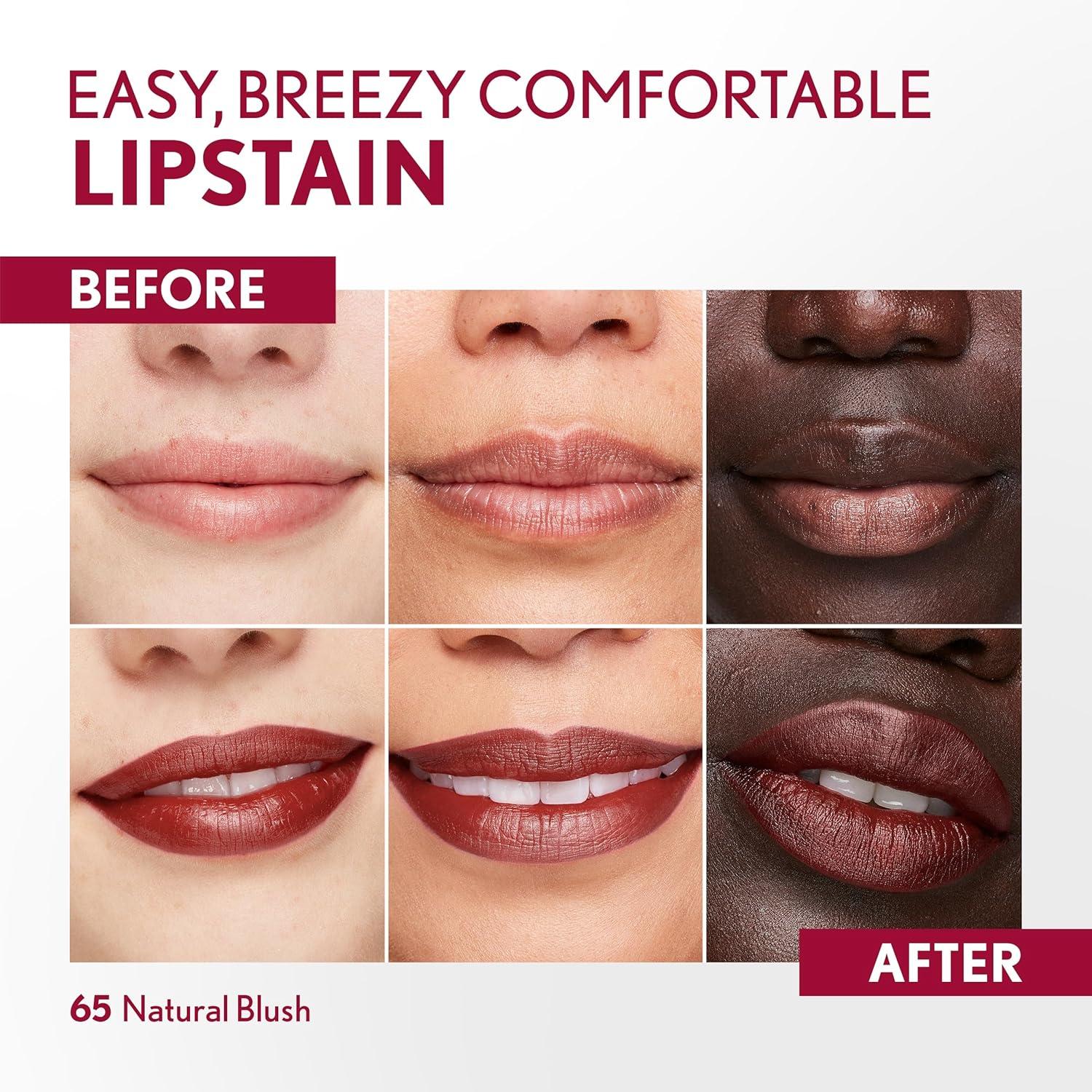 imageCovergirl Outlast 45 Brazen Raisin Lipstain Smooth Application Precise PenLike Tip TransferProof Satin Stained Finish Vegan Formula 006oz65 Natural Blush