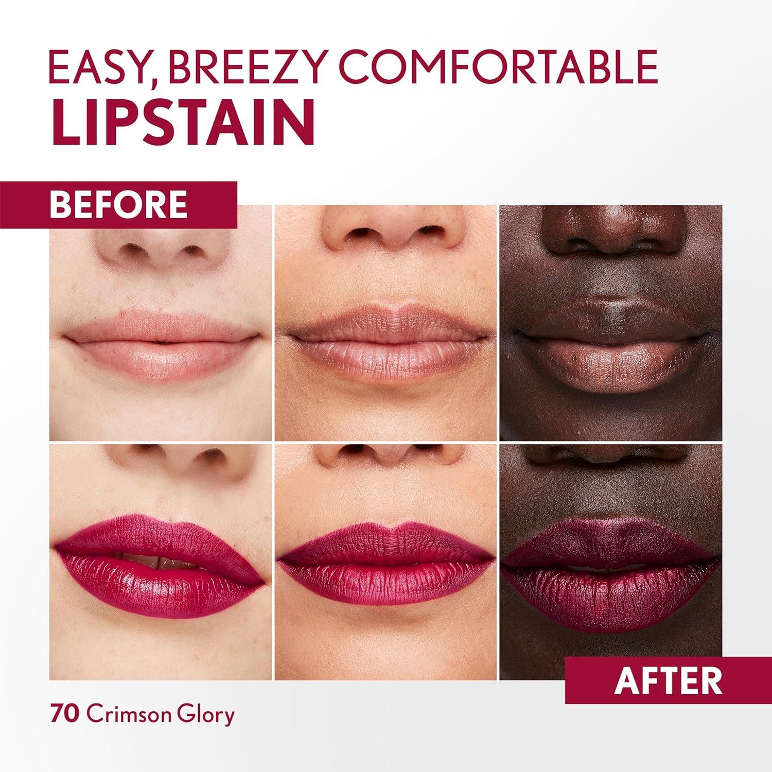 imageCovergirl Outlast 45 Brazen Raisin Lipstain Smooth Application Precise PenLike Tip TransferProof Satin Stained Finish Vegan Formula 006oz70 Crimson Glory