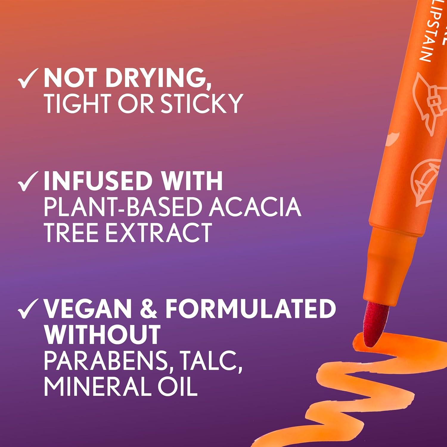 imageCovergirl Outlast 45 Brazen Raisin Lipstain Smooth Application Precise PenLike Tip TransferProof Satin Stained Finish Vegan Formula 006oz93 Pumpkin Carving