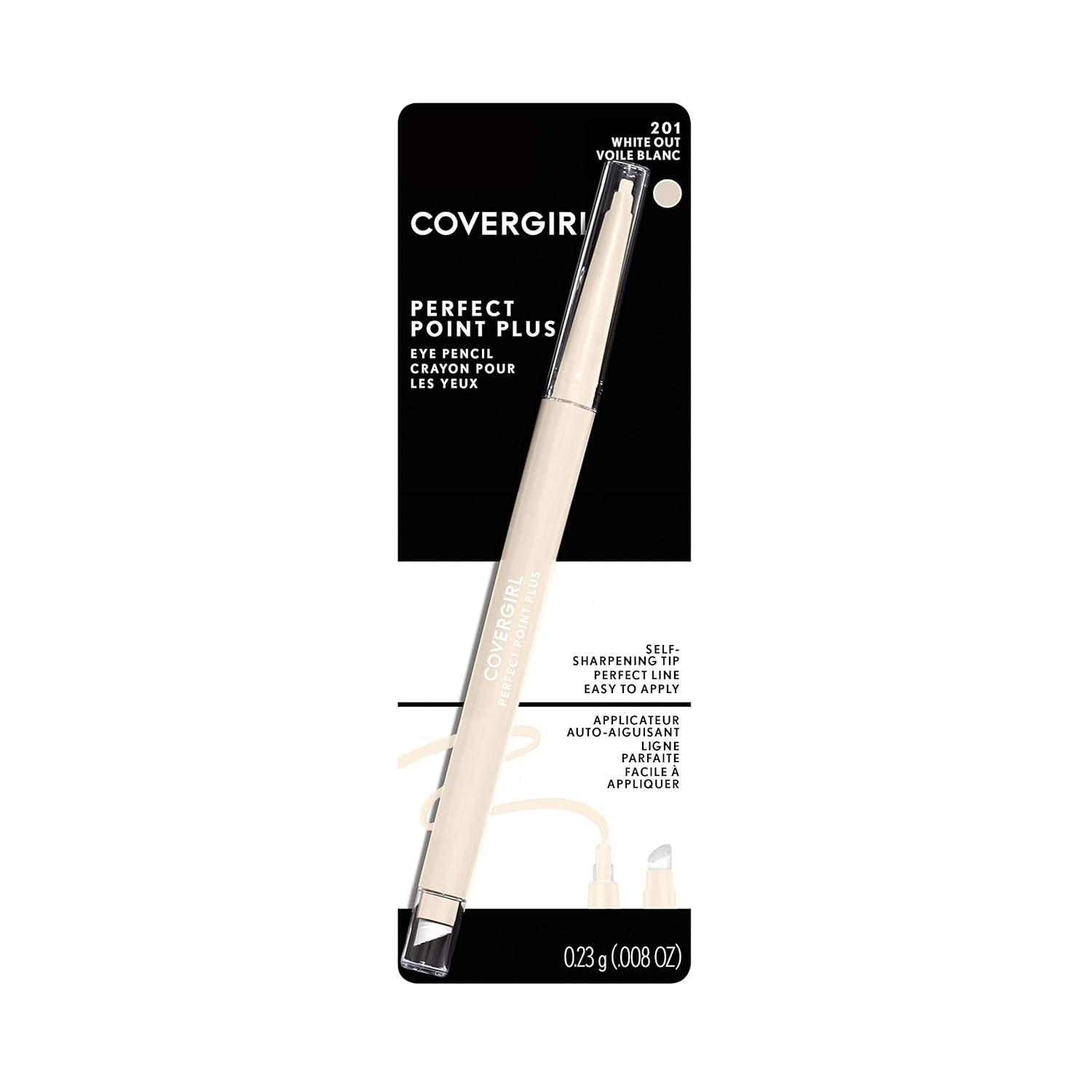 imageCovergirl Perfect Point Plus Eyeliner Charcoal 008 Ounce Pack of 1201 White Out Pack of 1