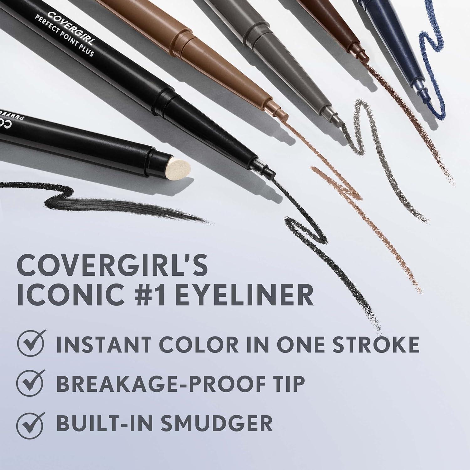imageCovergirl Perfect Point Plus Eyeliner Charcoal 008 Ounce Pack of 1228 Toffee Pack of 1