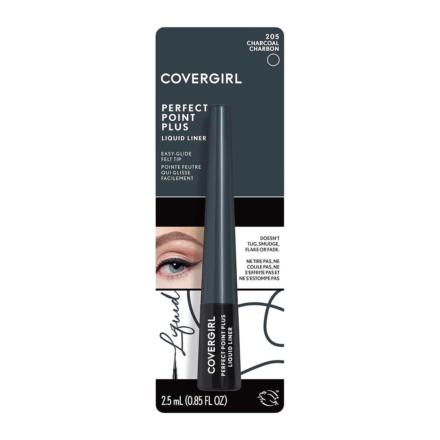 imageCovergirl Perfect Point Plus Liquid Eyeliner Black Onyx 08 Fl Oz205 Charcoal