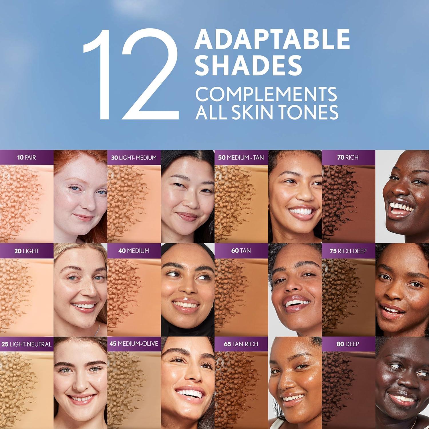imageCovergirl Simply Ageless Skin Perfector Essence Foundation 75 RichDeep Tinted Skincare Makeup Hybrid Sheer Tint Radiant Finish Glowy Finish Vegan Formula 10oz40 Medium