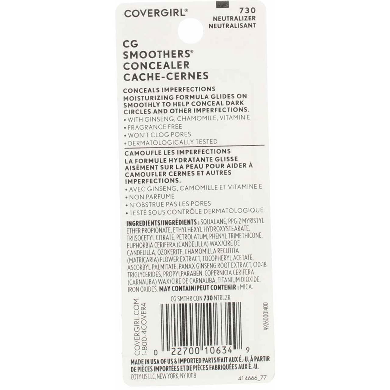 imageCovergirl Smoothers Moisturizing Concealer Stick Light 014 OunceBuff Beige 725