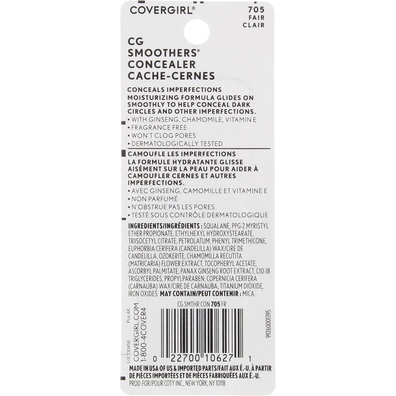 imageCovergirl Smoothers Moisturizing Concealer Stick Light 014 OunceFair