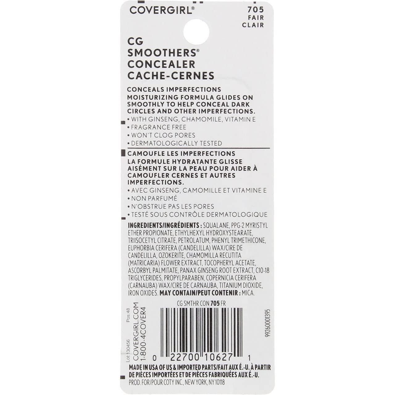 imageCovergirl Smoothers Moisturizing Concealer Stick Light 014 OunceFair