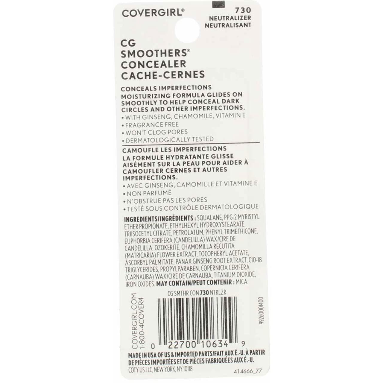 imageCovergirl Smoothers Moisturizing Concealer Stick Light 014 OunceNeutralizer