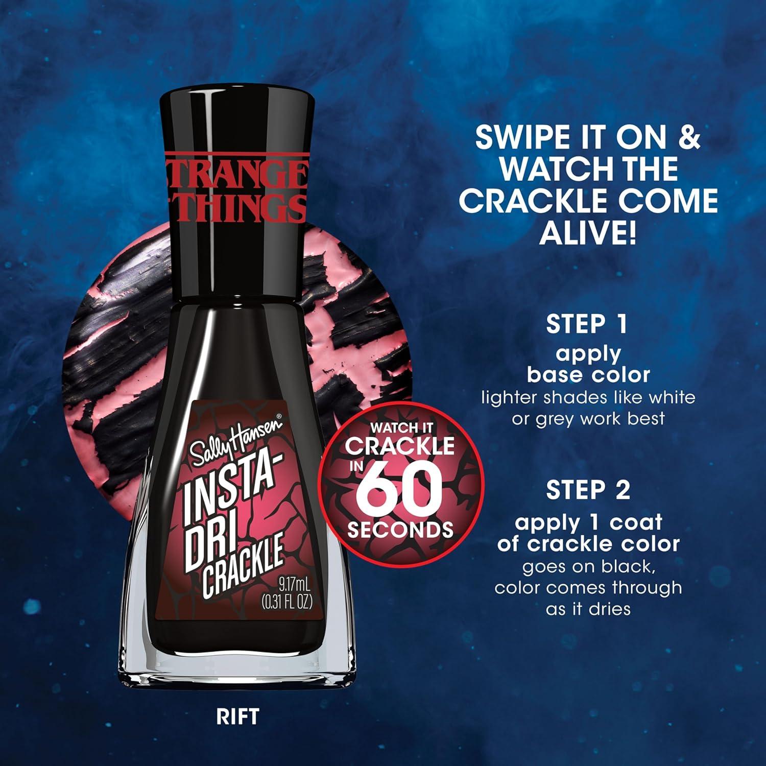 imageSally Hansen InstaDri x Stranger Things Nail Polish Between Worlds 031ozCrackle 742 Rift