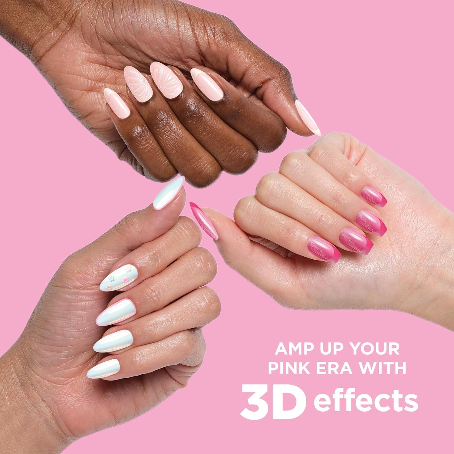 imageSally Hansen InstaDri x Stranger Things Perfect PressOns The Final BattleAlmond Nails Blushing on You