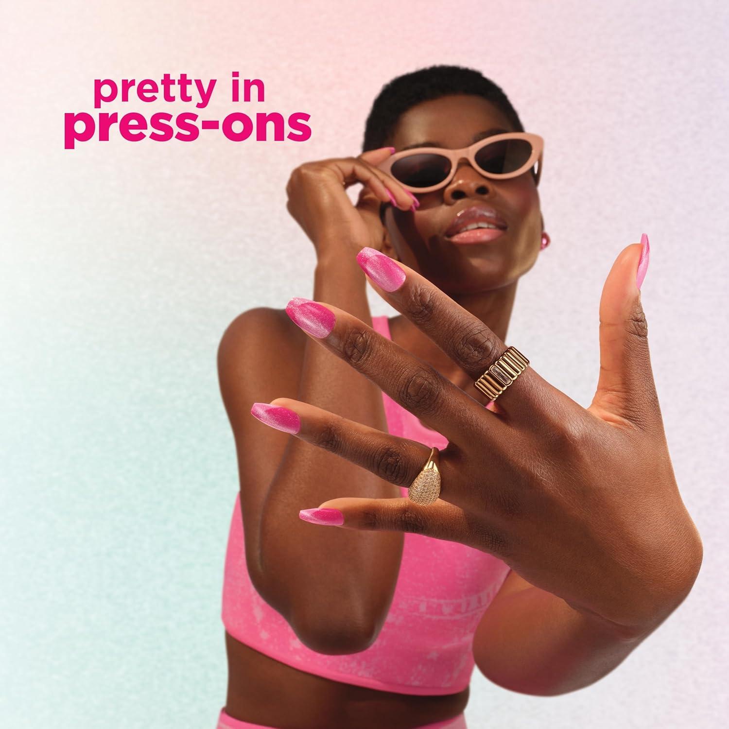 imageSally Hansen InstaDri x Stranger Things Perfect PressOns The Final BattleAlmond Nails Blushing on You
