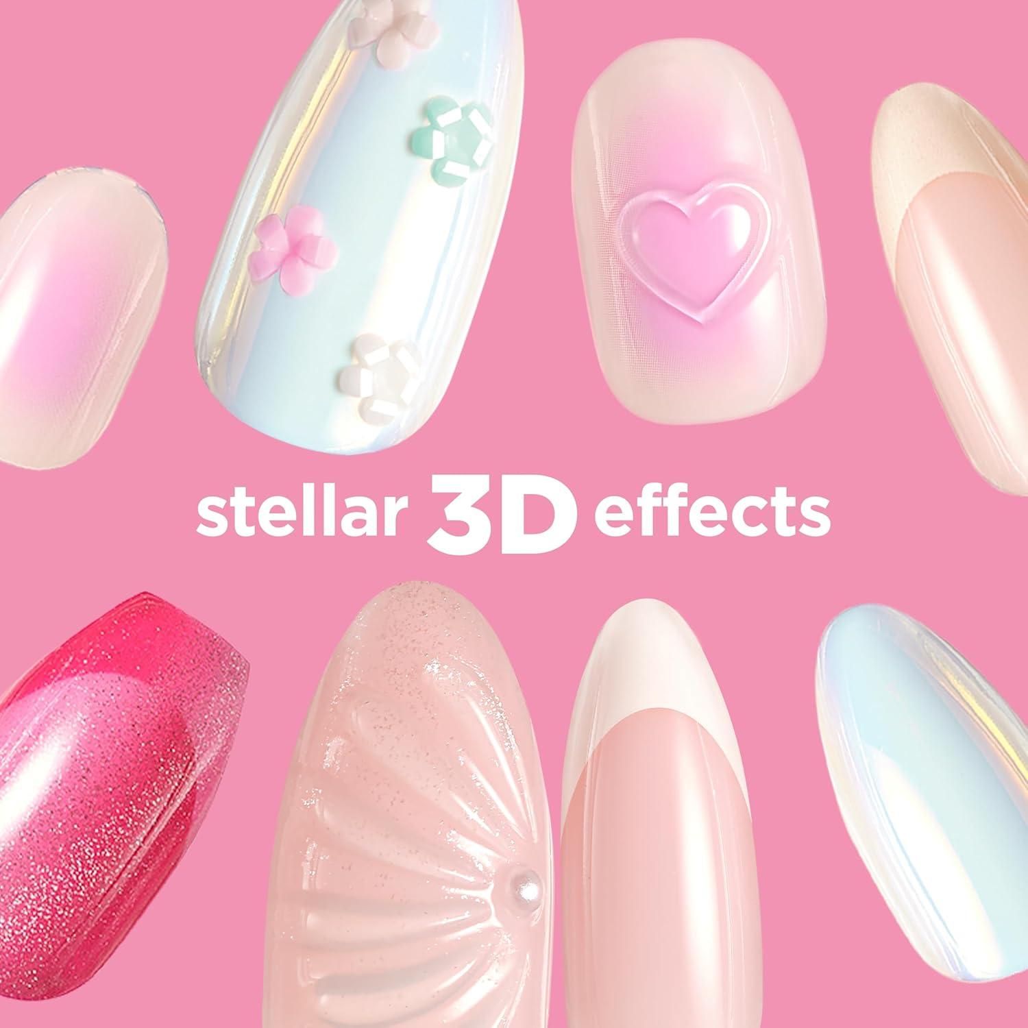 imageSally Hansen InstaDri x Stranger Things Perfect PressOns The Final BattleAlmond Nails Holographic Memory