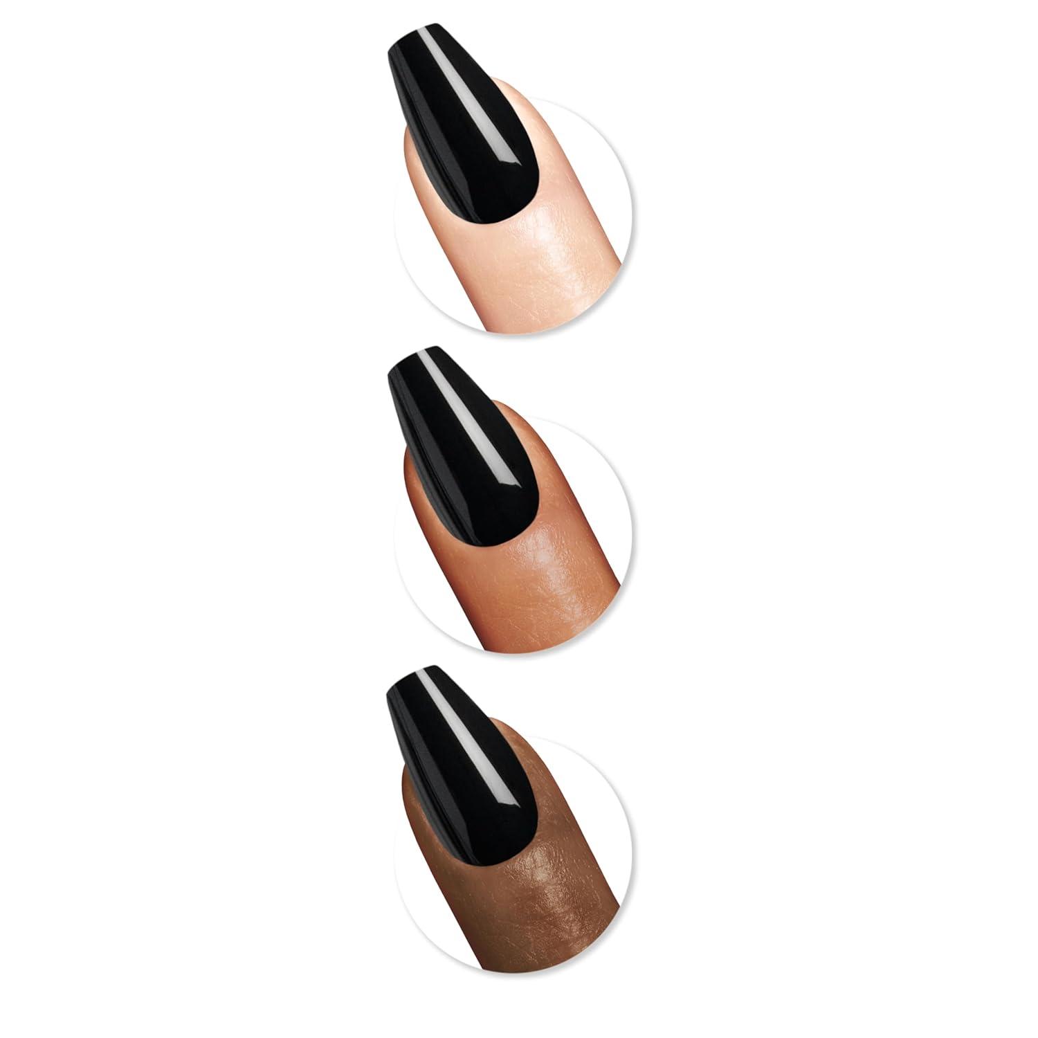 imageSally Hansen InstaDri x Stranger Things Perfect PressOns The Final BattleCoffin Nails OnyxPected