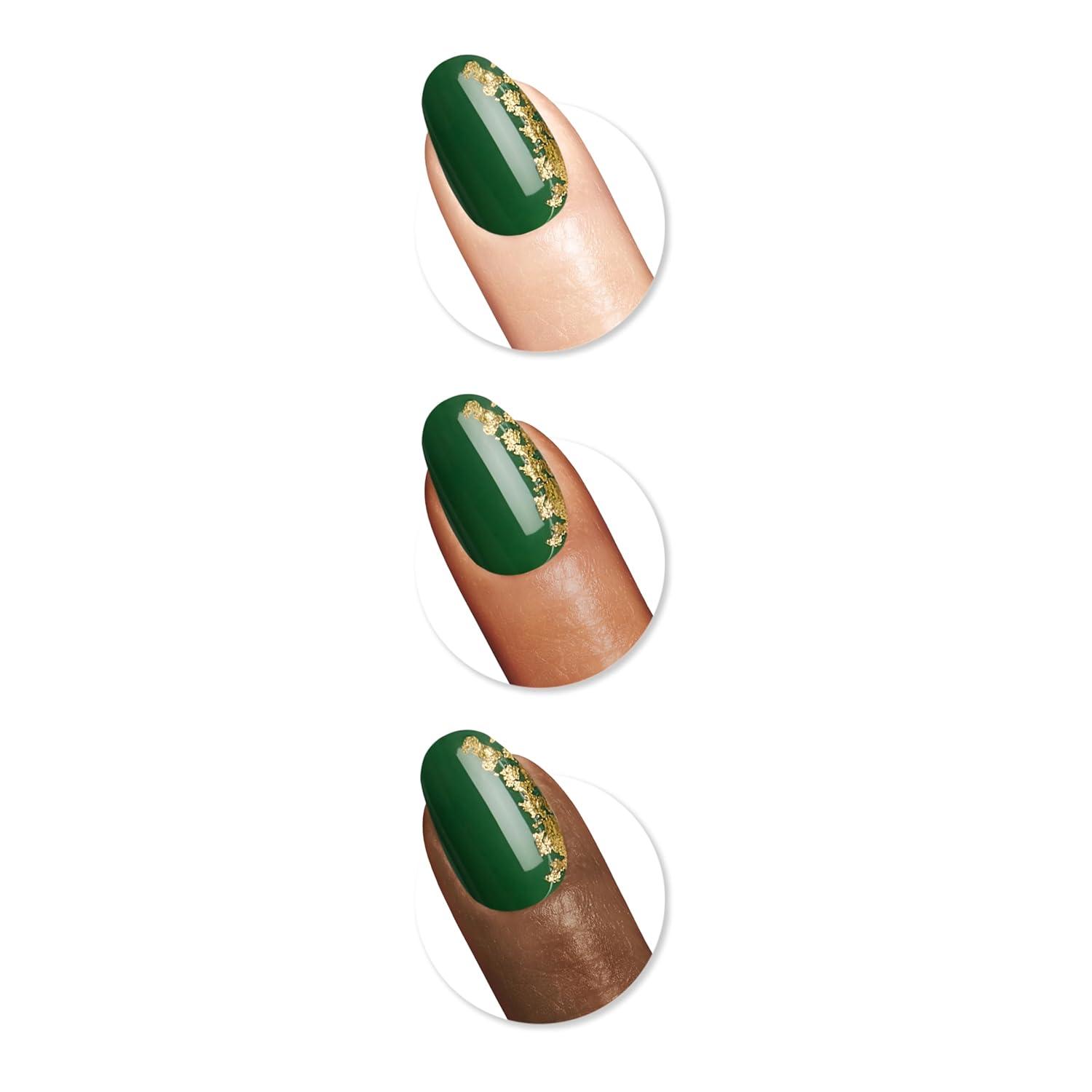 imageSally Hansen InstaDri x Stranger Things Perfect PressOns The Final BattleOval Nails Feeling Pine