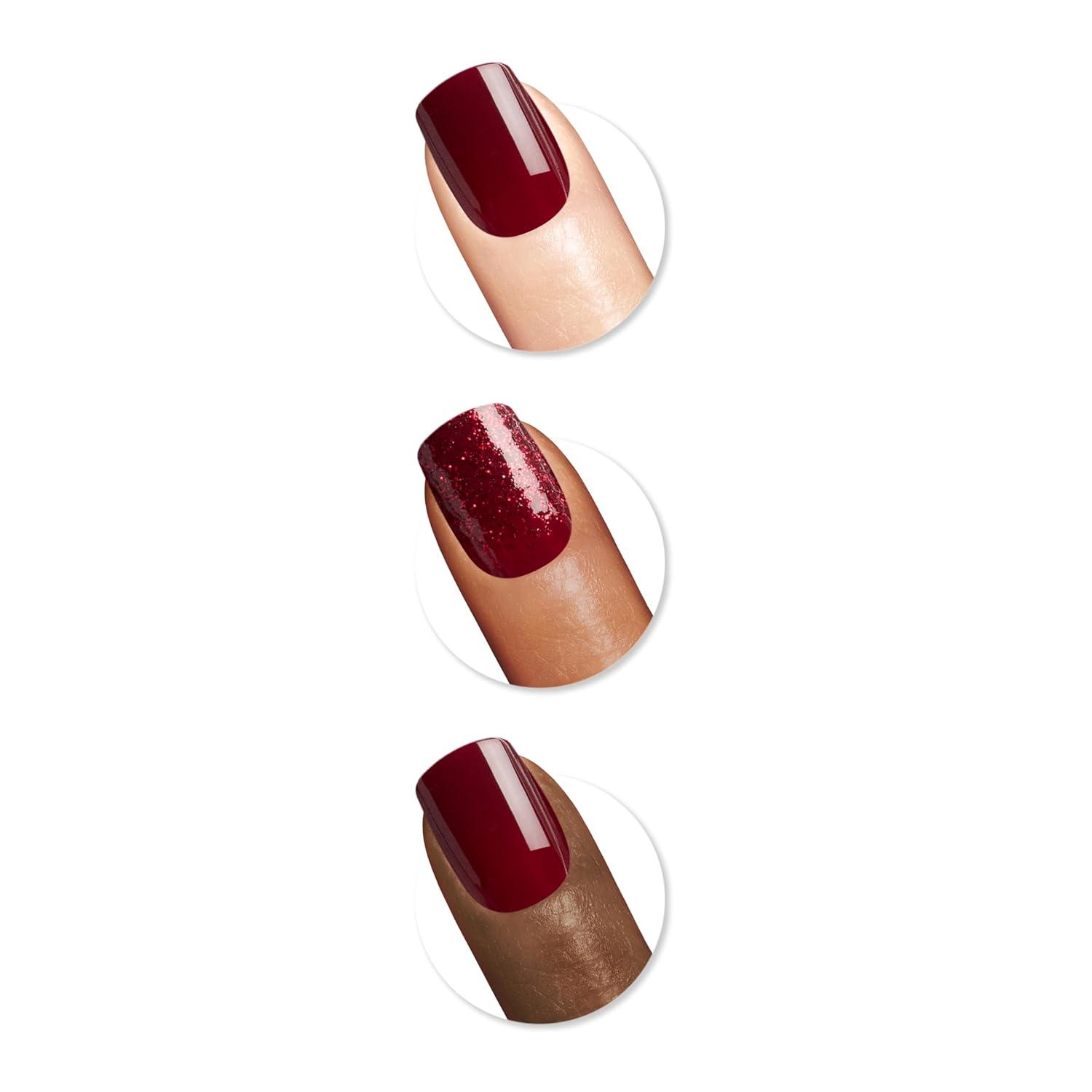 imageSally Hansen InstaDri x Stranger Things Perfect PressOns The Final BattleSquare Nails InfraRed