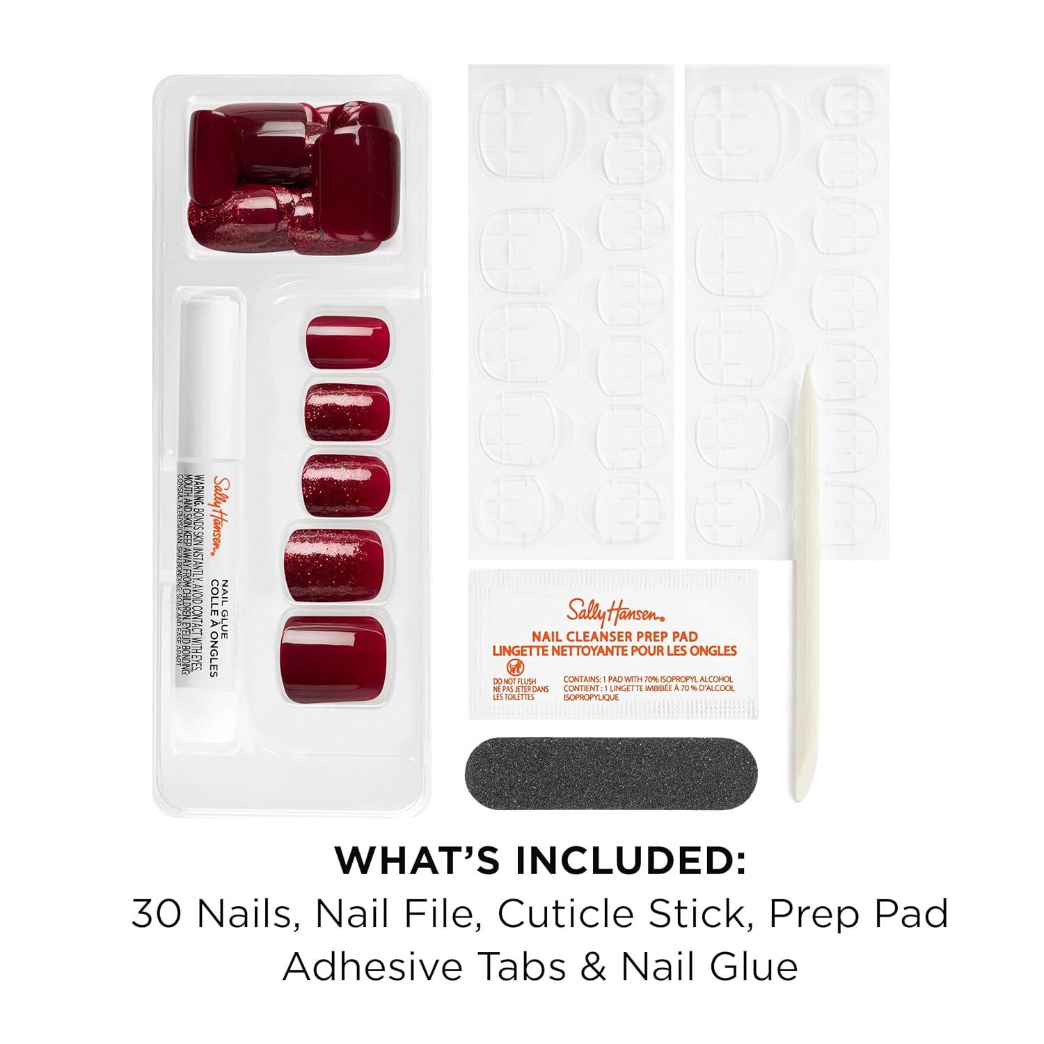 imageSally Hansen InstaDri x Stranger Things Perfect PressOns The Final BattleSquare Nails InfraRed