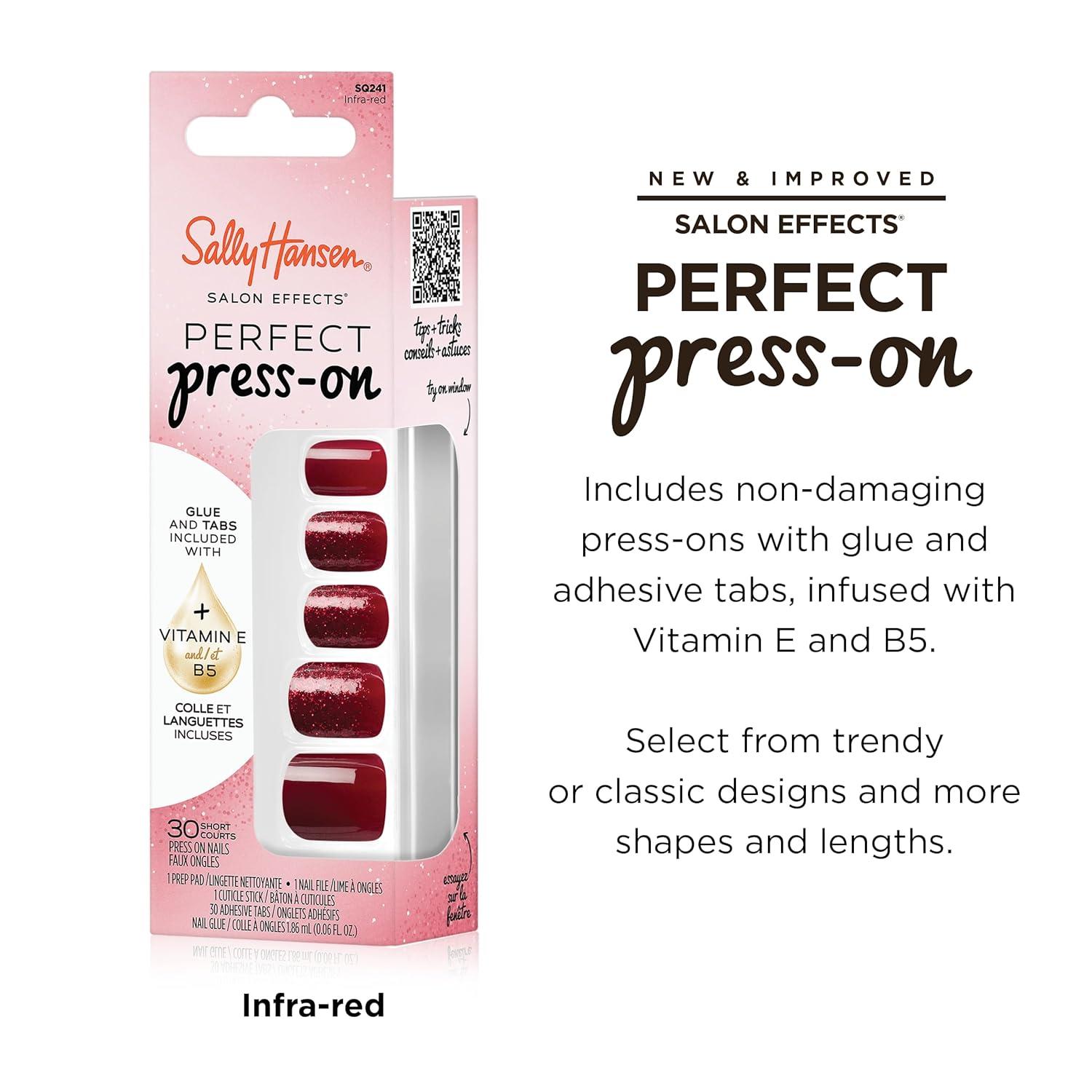 imageSally Hansen InstaDri x Stranger Things Perfect PressOns The Final BattleSquare Nails InfraRed