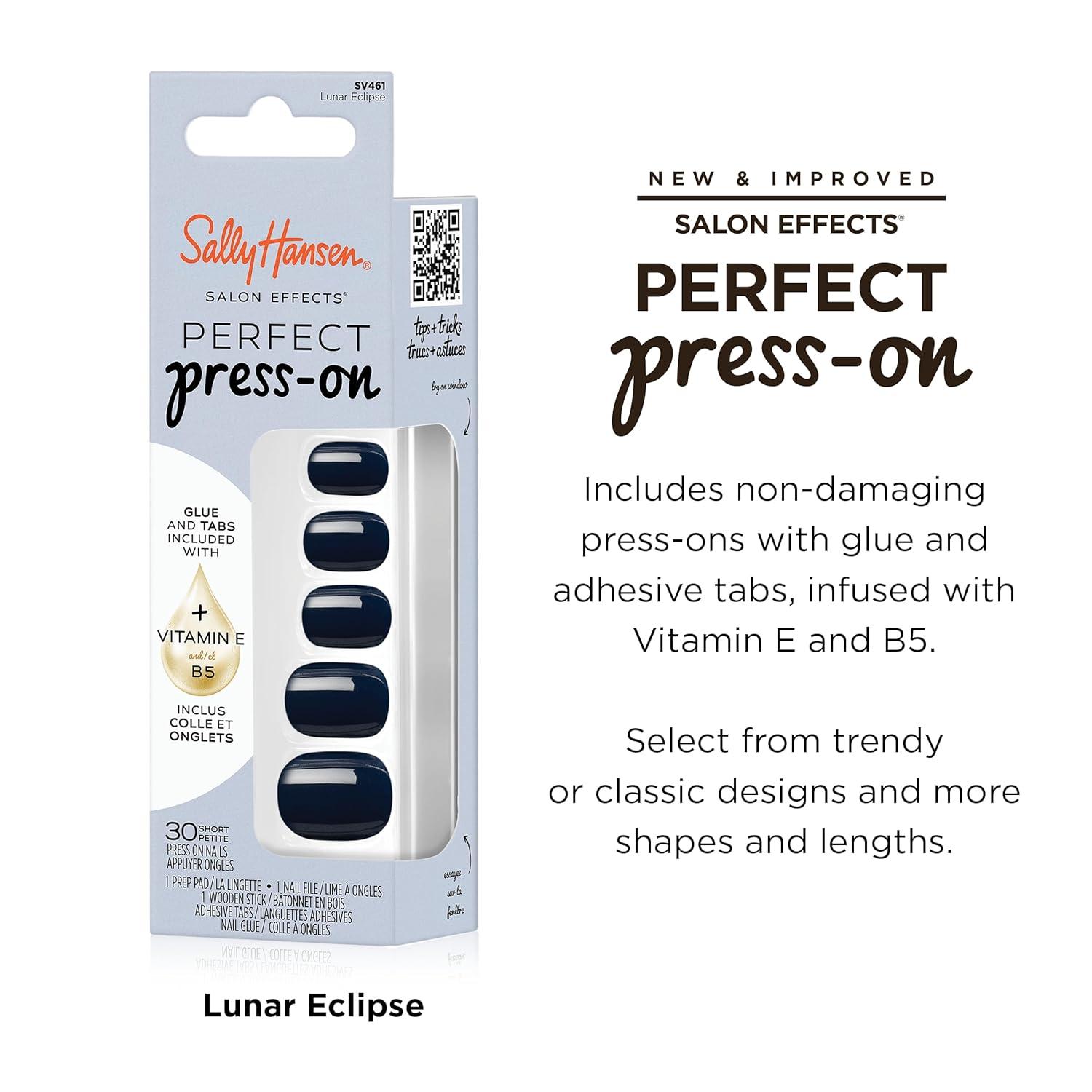 imageSally Hansen InstaDri x Stranger Things Perfect PressOns The Final BattleSquareOval Nails Lunar Eclipse