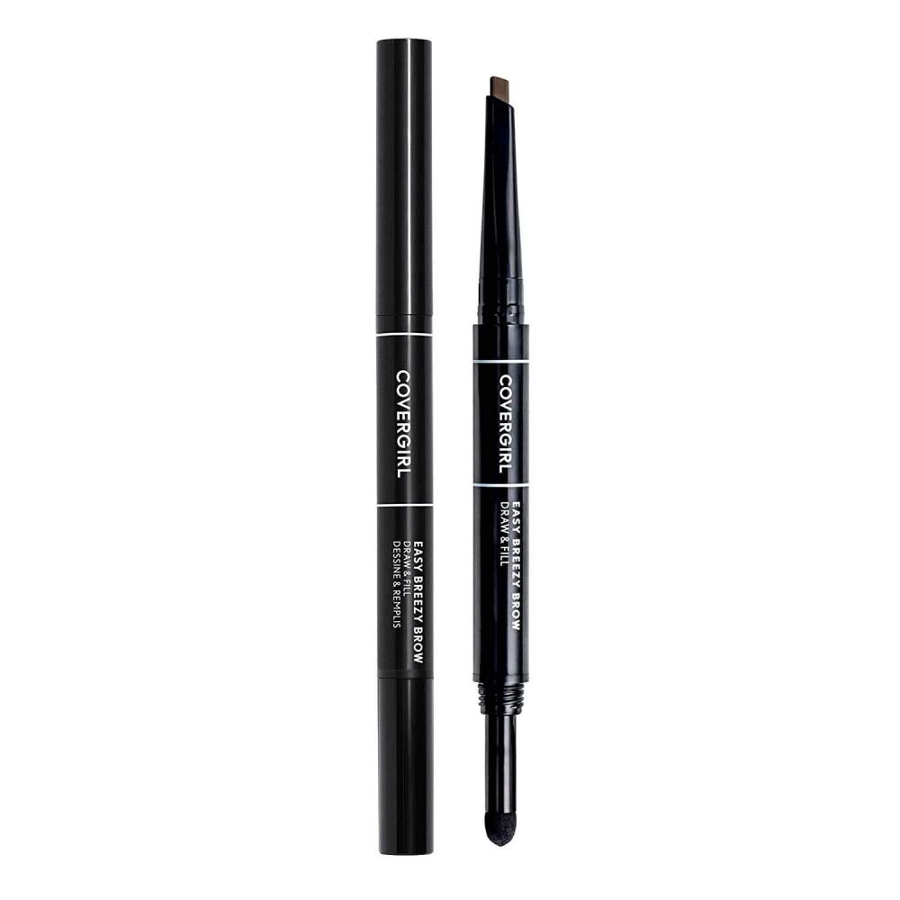 imageCOVERGIRL  Easy Breezy Brow Draw amp Fill easy shaping amp defining your brows retractable pencil sets in place 100 CrueltyFree400  Rich Brown