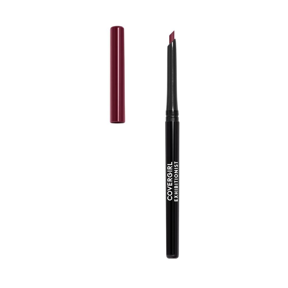 imageCOVERGIRL Exhibitionist AllDay Lip Liner Retractable Tip Easy application Smudge Transfer Mask Proof 100 CrueltyFreeGarnet Red 225