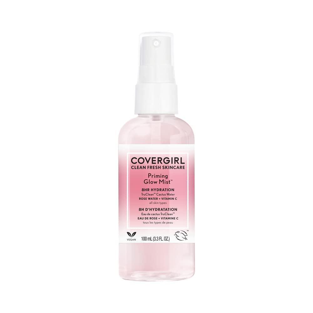 imageCOVERGIRL Clean Fresh Skincare Priming Glow Facial Mist with Rose Water and Vitamin C 33 Fl Oz
