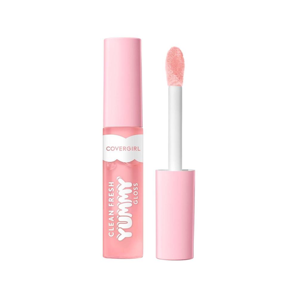 imageCOVERGIRL Clean Fresh Yummy Gloss Lip Gloss Sheer Natural Scents Vegan Formula Peach Out120 Sunshine Rays