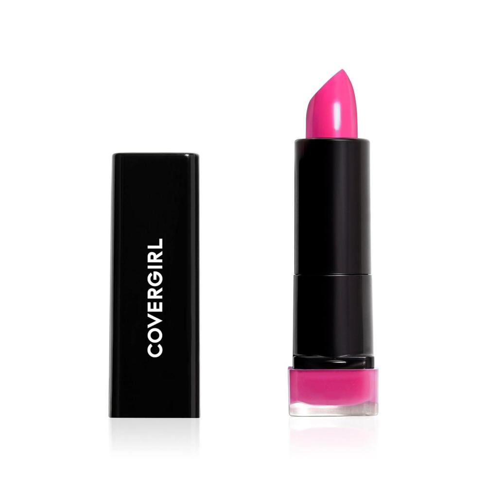 imageCOVERGIRL Exhibitionist Lipstick Cream Sweetheart Blush 390 Lipstick Tube 012 OZ Pack of 1Bombshell Pink