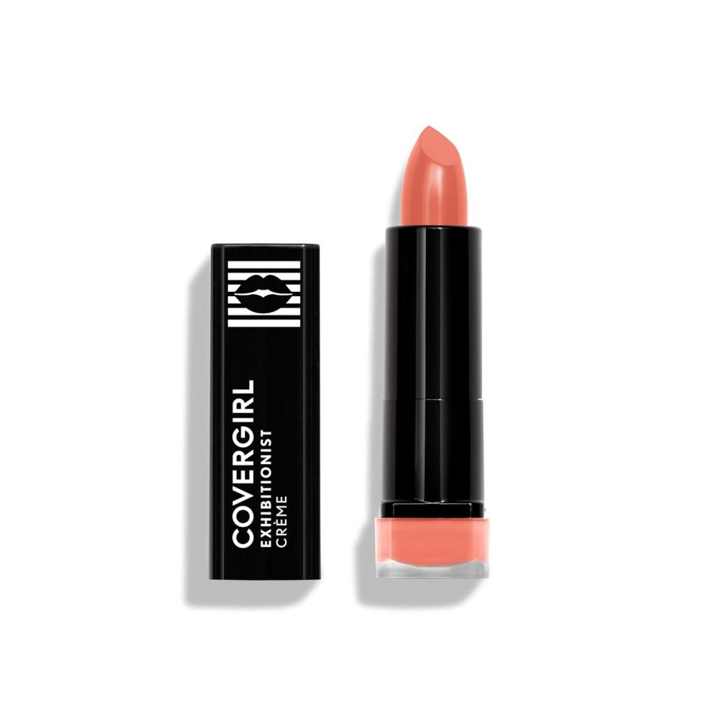 imageCOVERGIRL Exhibitionist Lipstick Cream Sweetheart Blush 390 Lipstick Tube 012 OZ Pack of 1Peach High