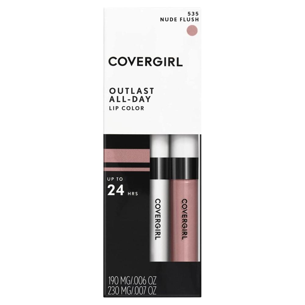 imageCOVERGIRL Outlast AllDay Moisturizing Lip Color Brazen Raisin 13 oz 42 g 1 Count Packaging may varyNude Flush