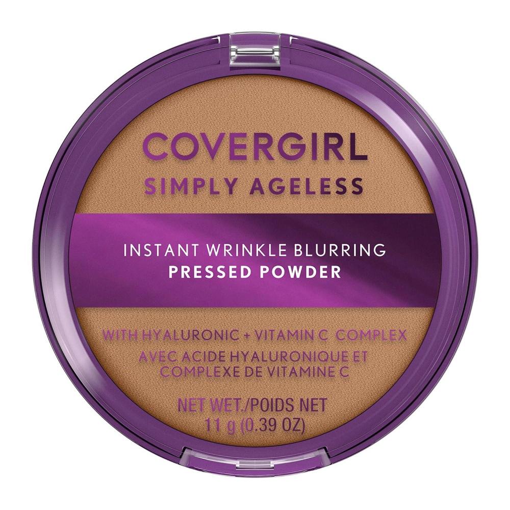 imageCOVERGIRL Simply Ageless Instant Wrinkle Blurring Pressed Powder Tawny 039 OzSoft Honey
